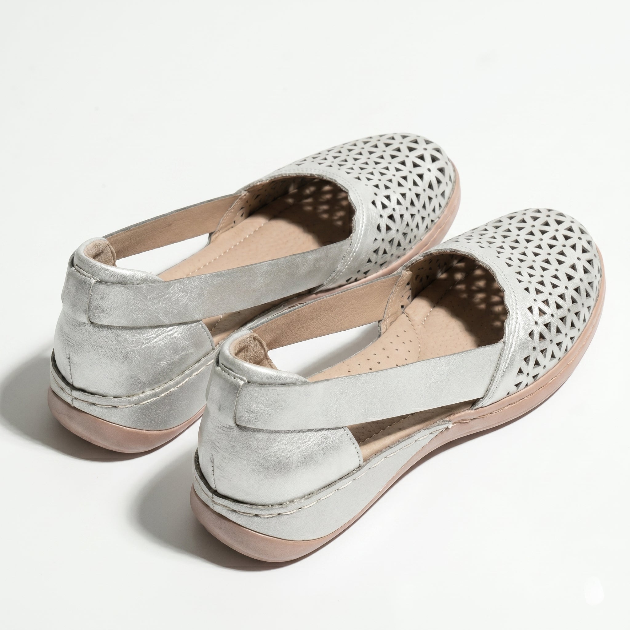 Lily - Women's Orthopaedic Breathable Loafers - Loafers - White - Taylor & Bennett