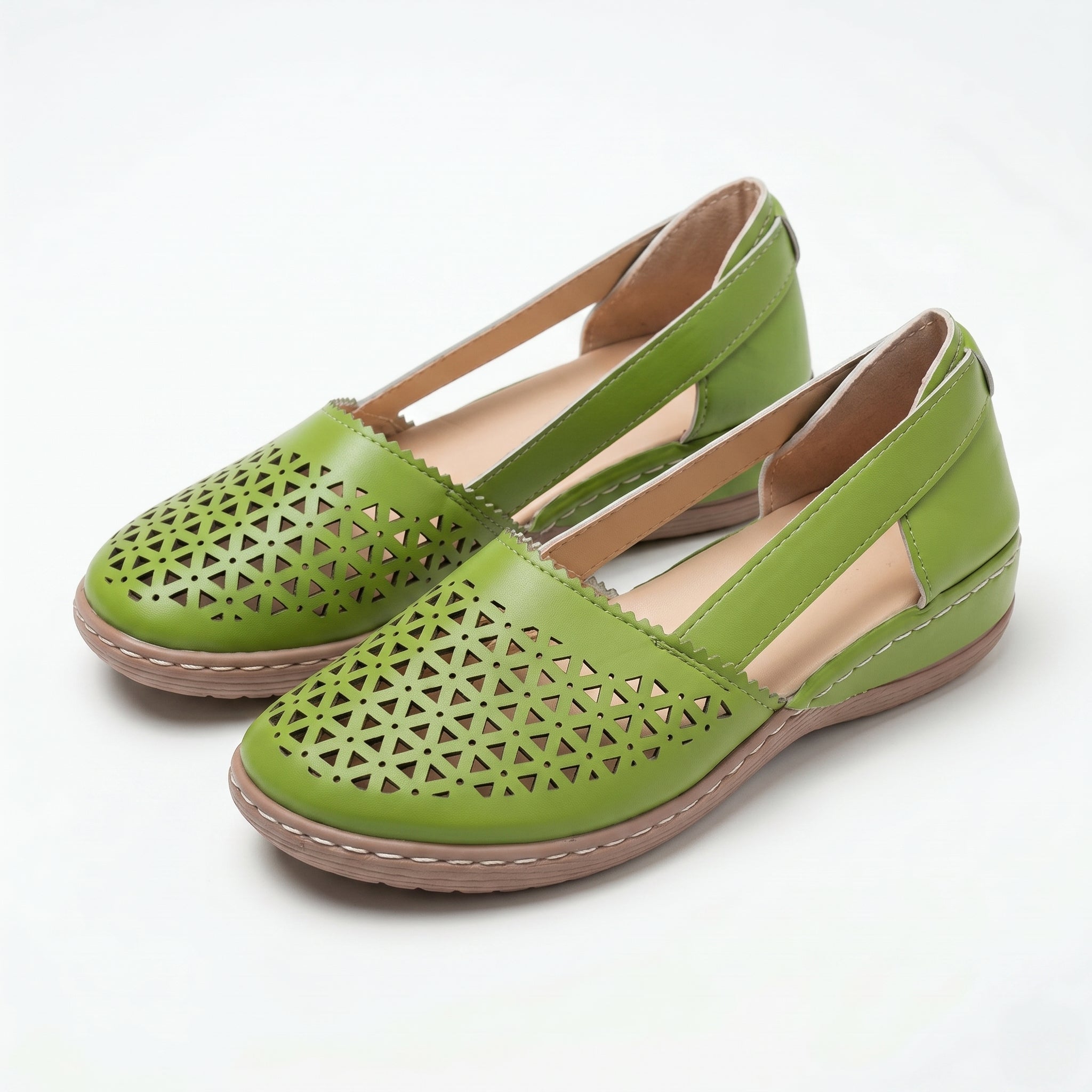 Lily - Women's Orthopaedic Breathable Loafers - Loafers - Green - Taylor & Bennett