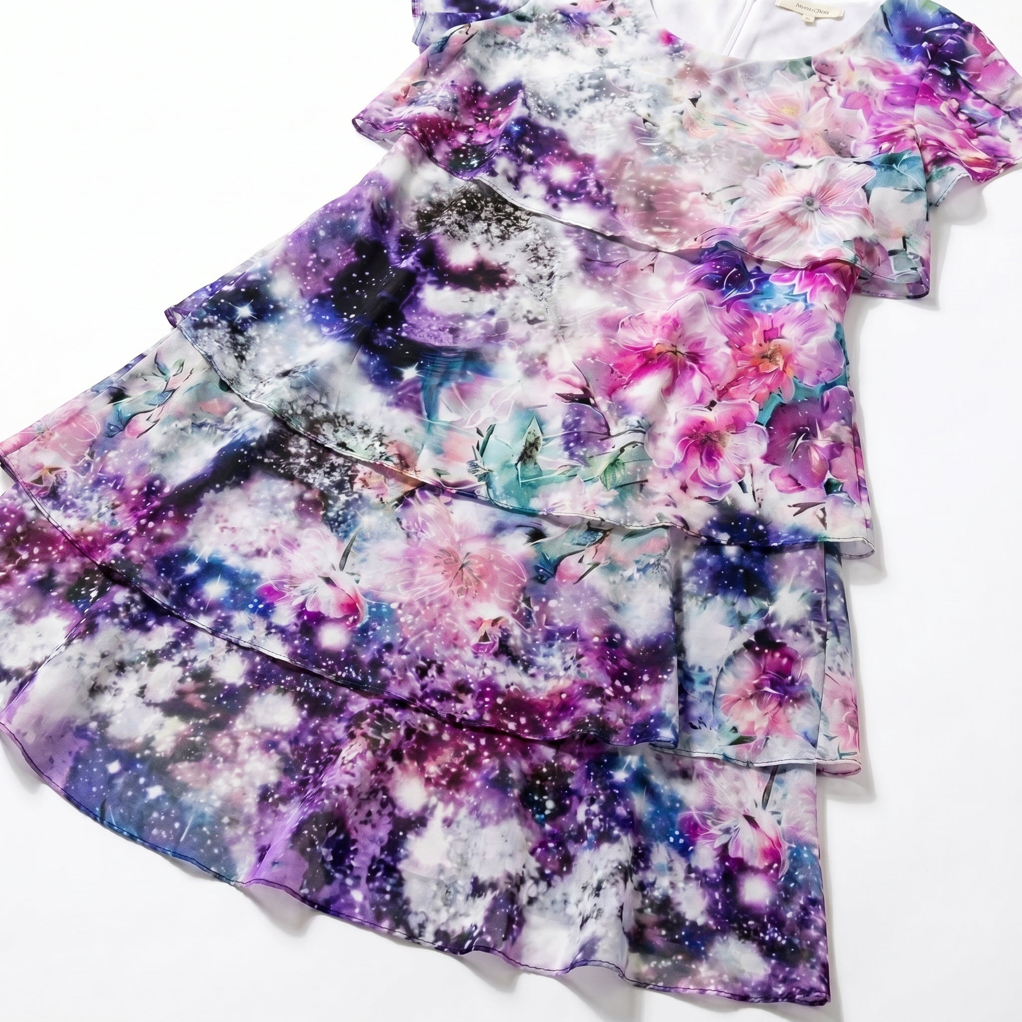 Lily - Women's Summer Ruffle Mini Dress - Dress - Purple - Taylor & Bennett
