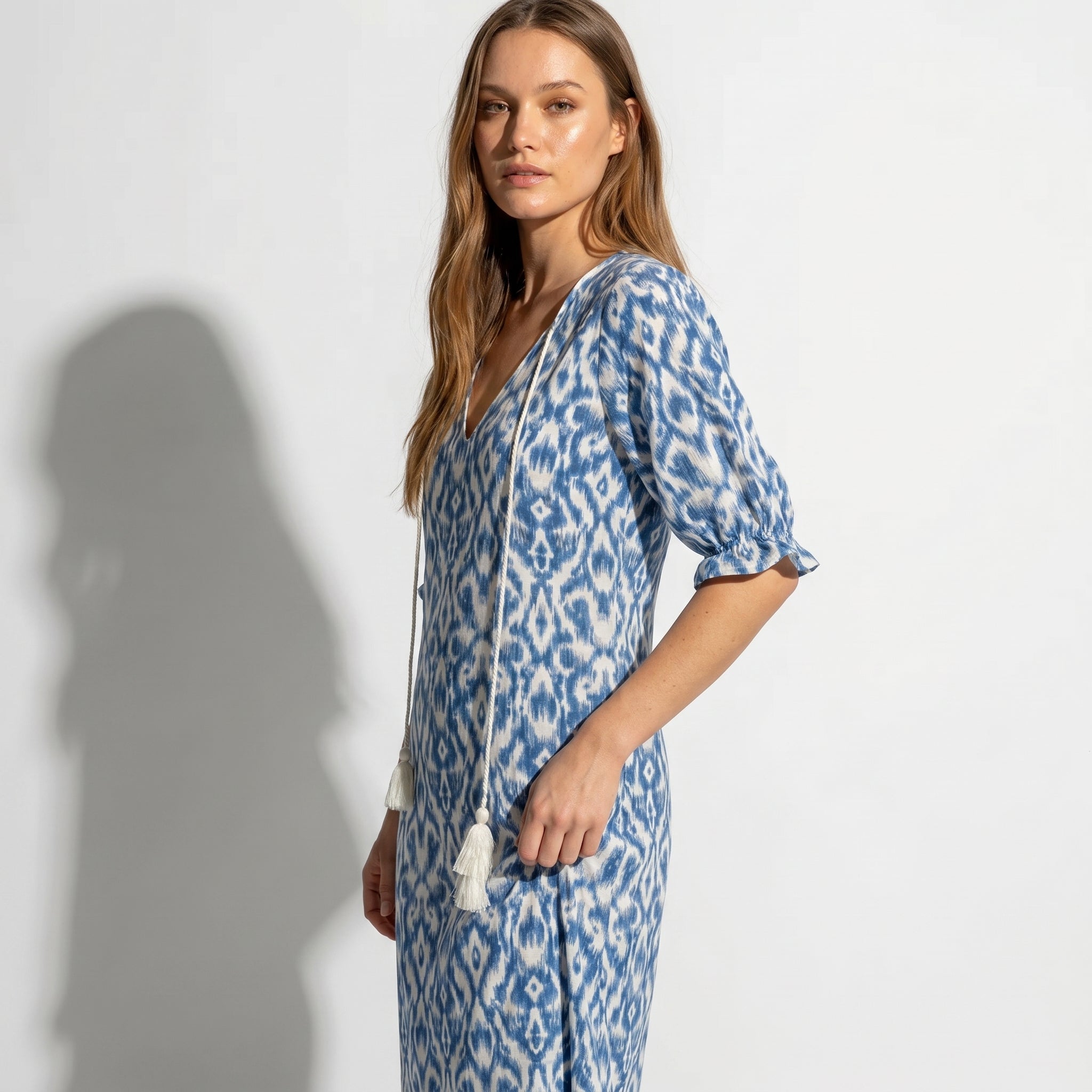Lucy - Women's Summer Maxi Dress - Dresses - Blue - Taylor & Bennett