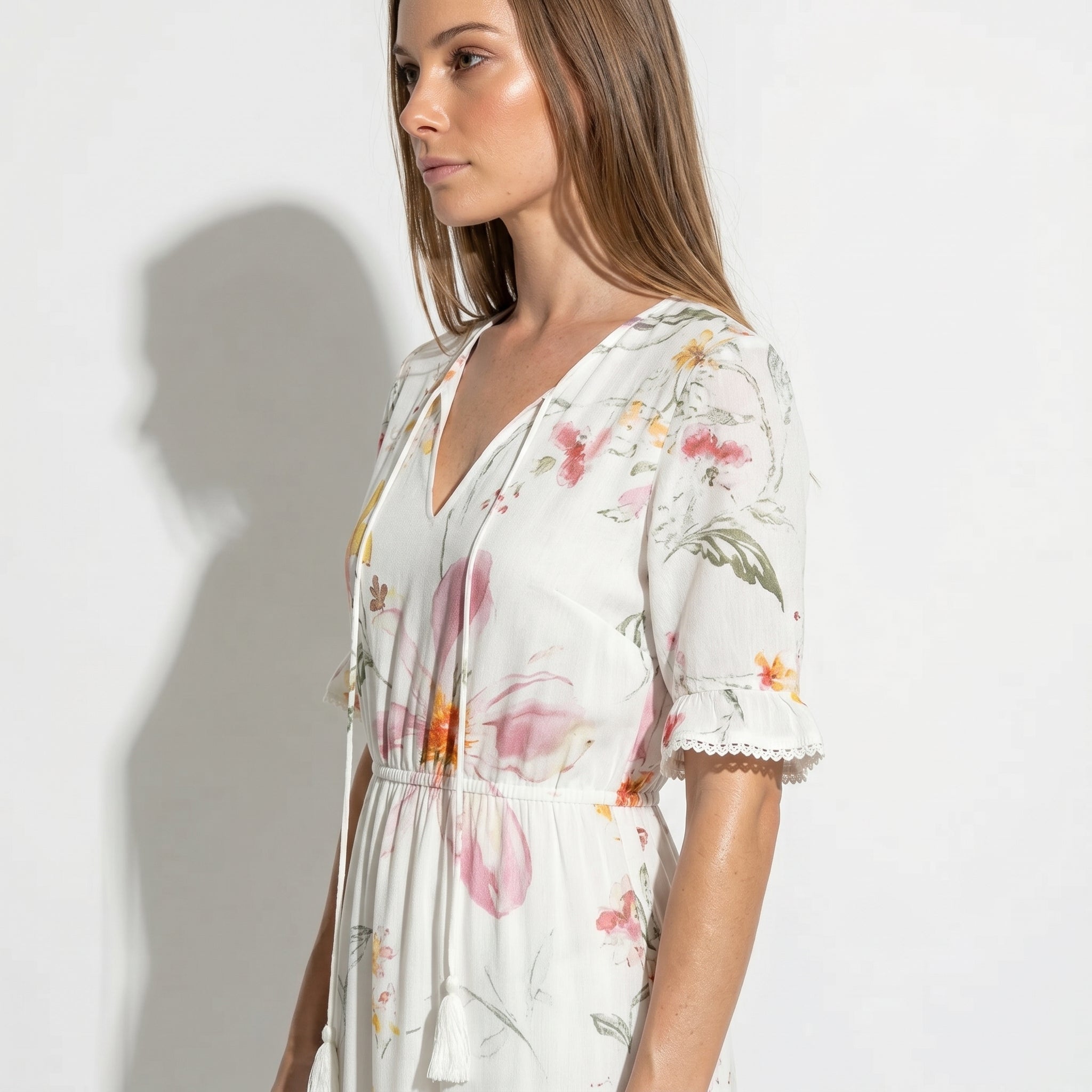 Lucy - Women's Summer Maxi Dress - Dresses - Pink - Taylor & Bennett