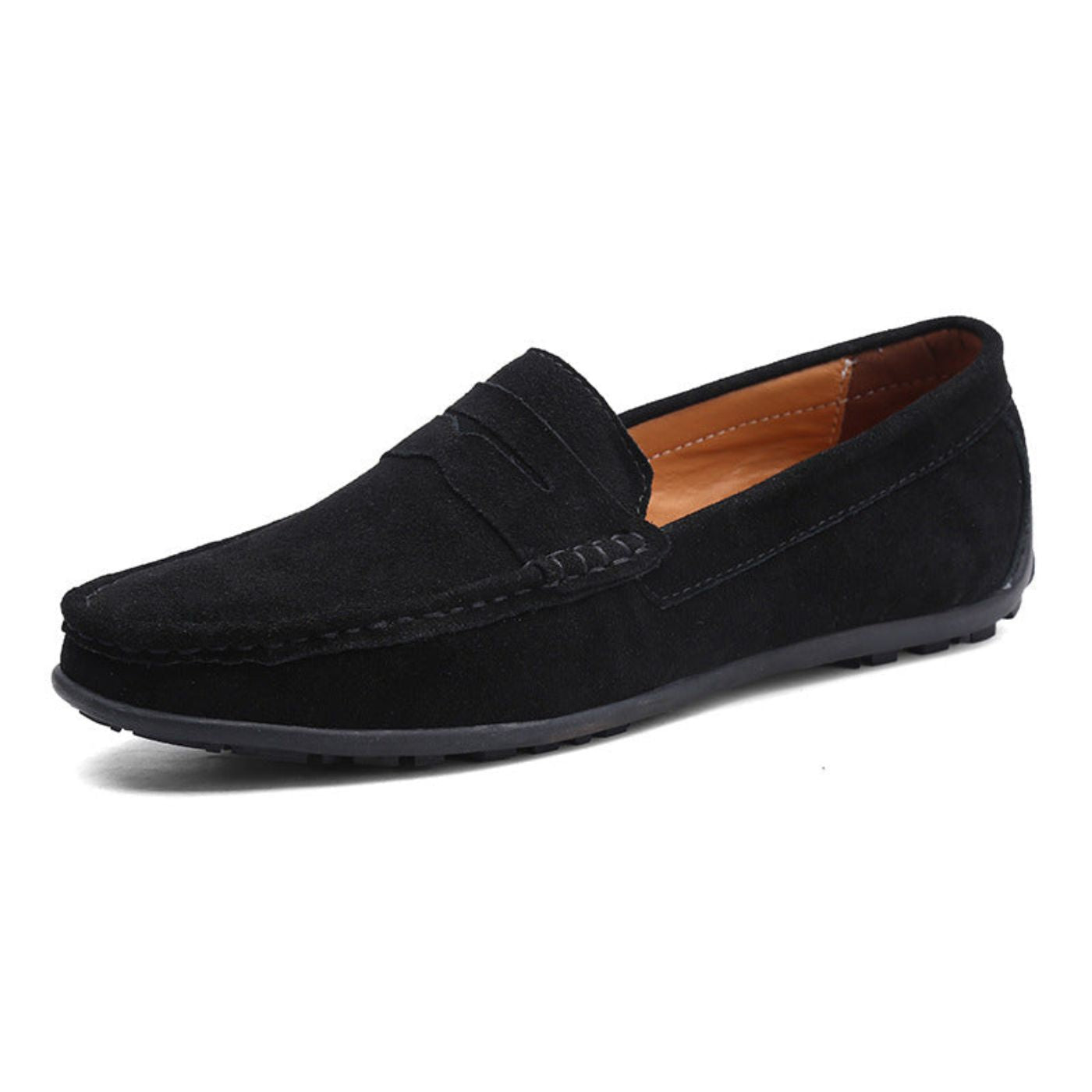 Marcus - Men's Penny Strap Loafers - Loafers - Black - Taylor & Bennett