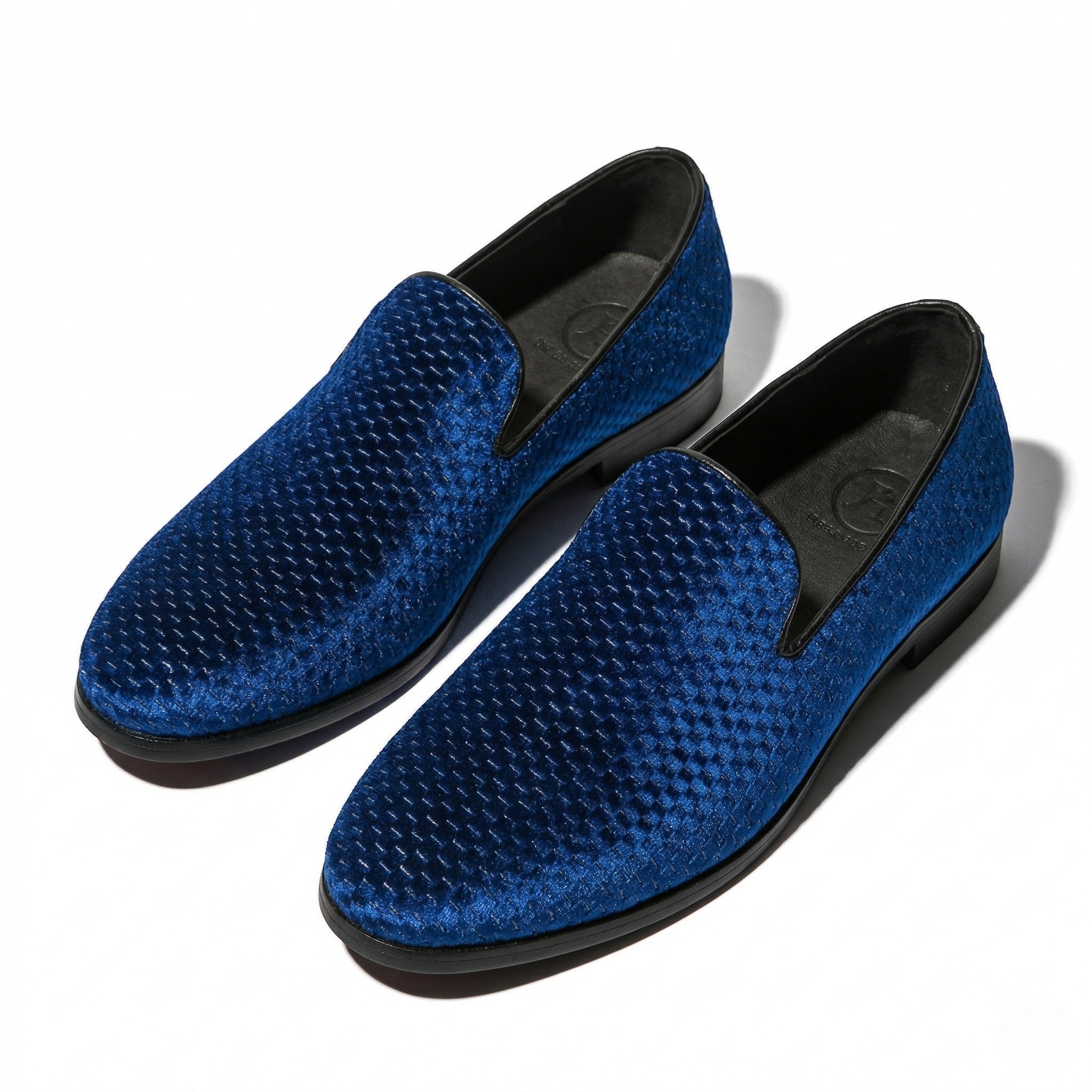 Marcus - Men's Slip - On Woven Loafers - Loafers - Blue - Taylor & Bennett