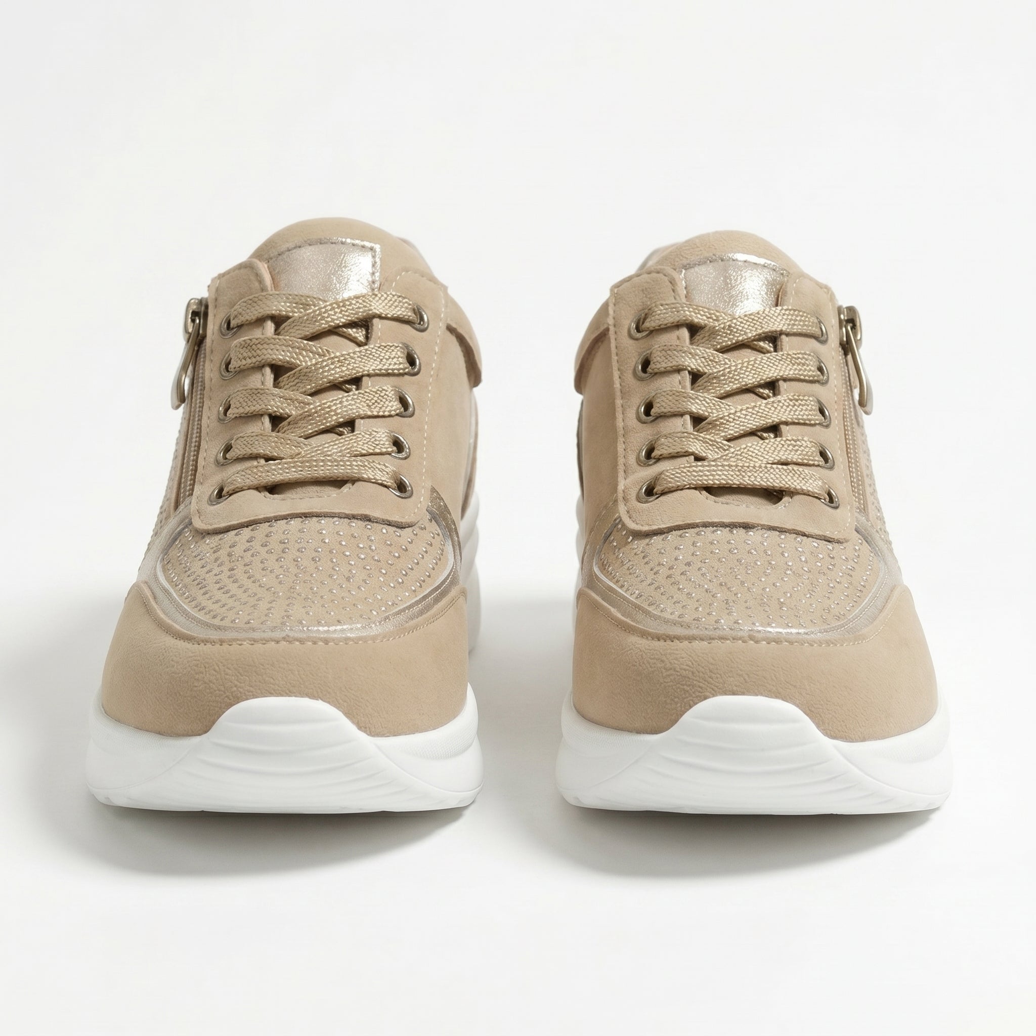 Naomi - Women's Orthopaedic Low - Top Walking Shoes - Orthopaedic Shoes - Apricot - Taylor & Bennett