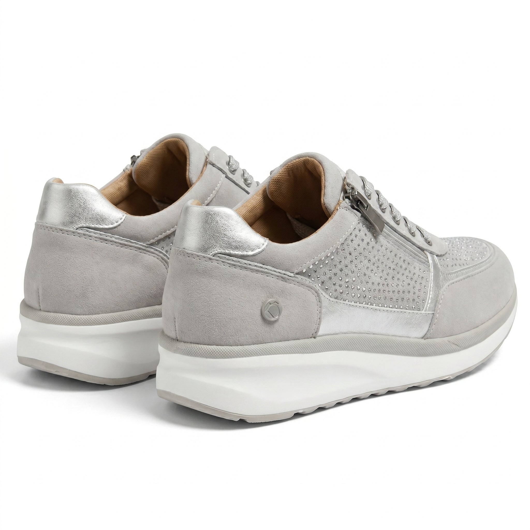 Naomi - Women's Orthopaedic Low - Top Walking Shoes - Orthopaedic Shoes - Grey - Taylor & Bennett