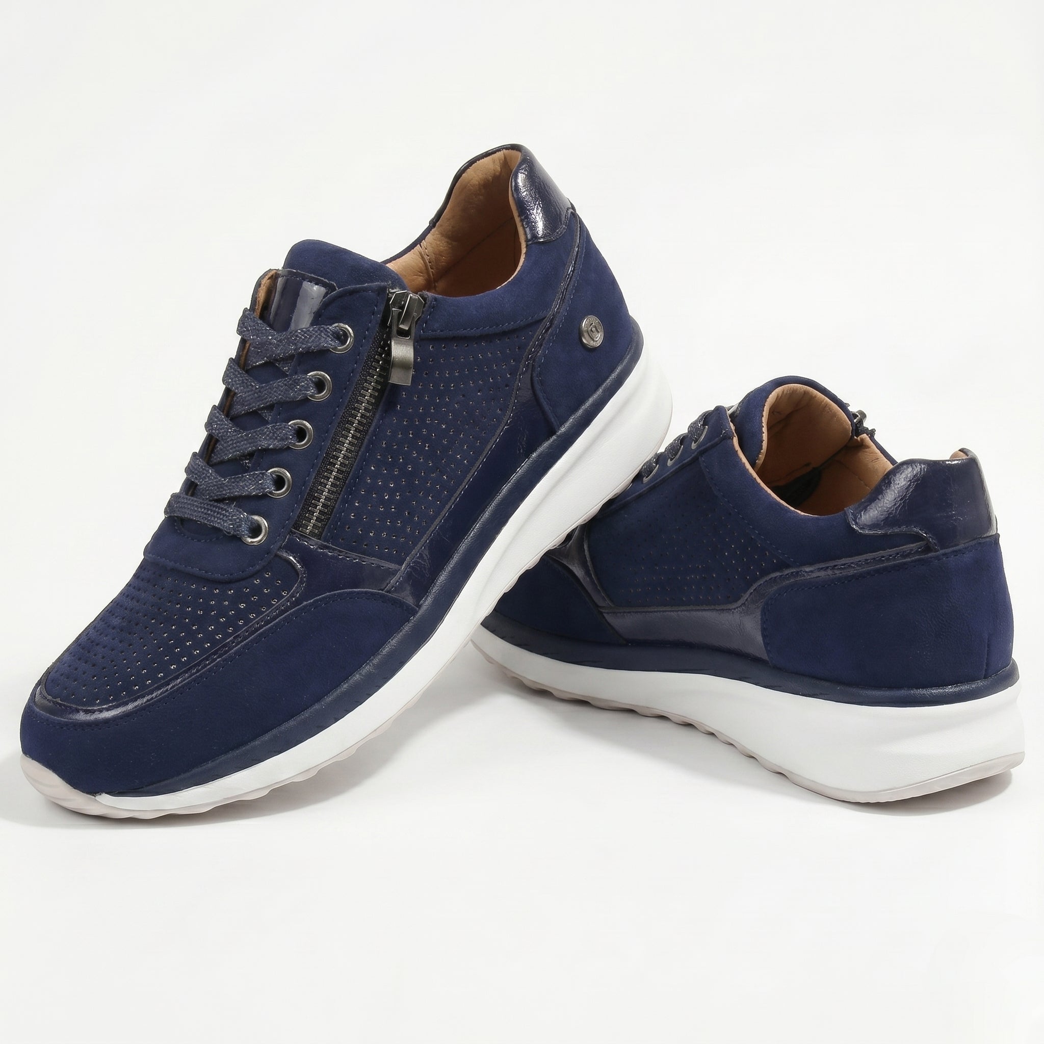Naomi - Women's Orthopaedic Low - Top Walking Shoes - Orthopaedic Shoes - Blue - Taylor & Bennett