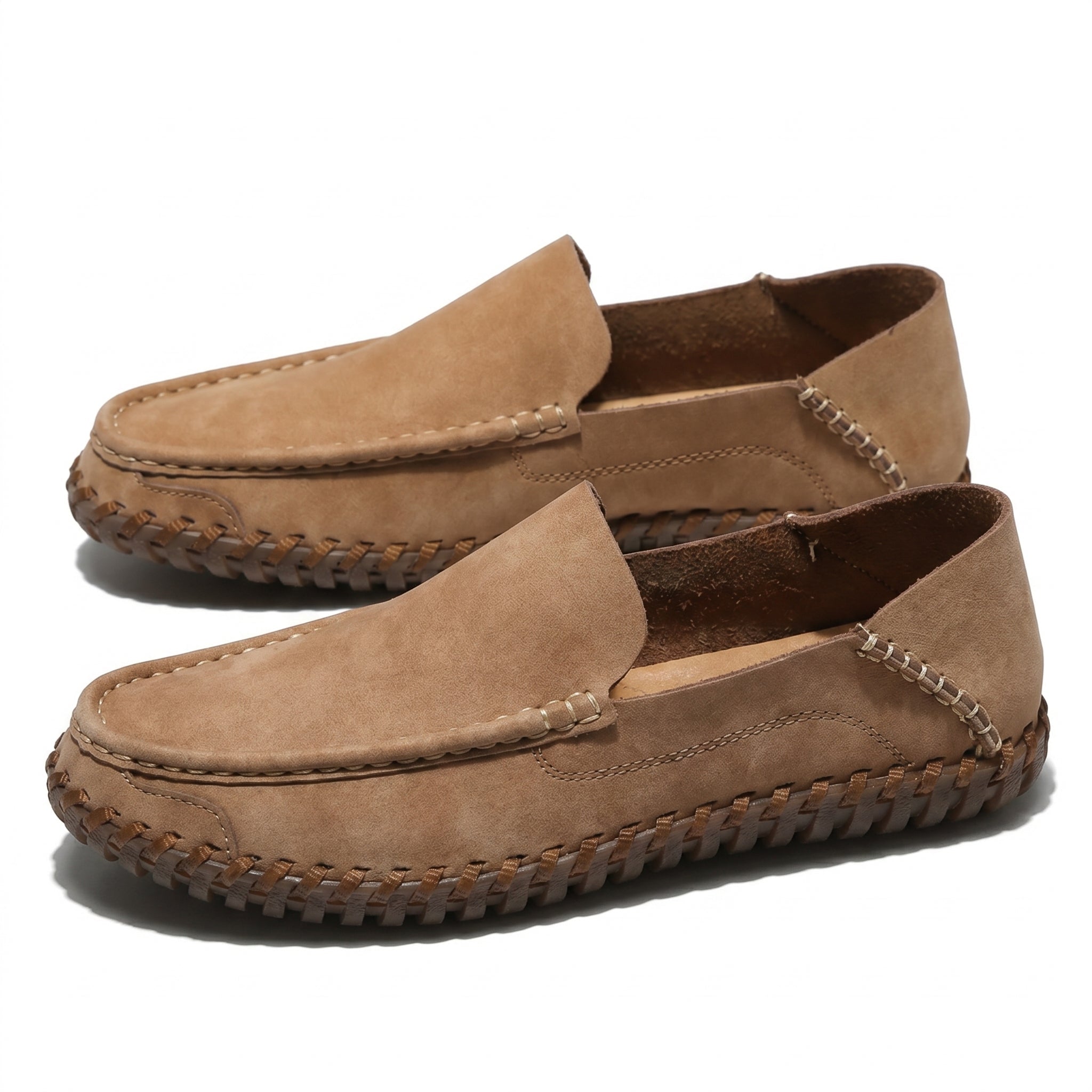 Nathan - Men's Orthopaedic Formal Loafers - Loafers - Light Brown - Taylor & Bennett