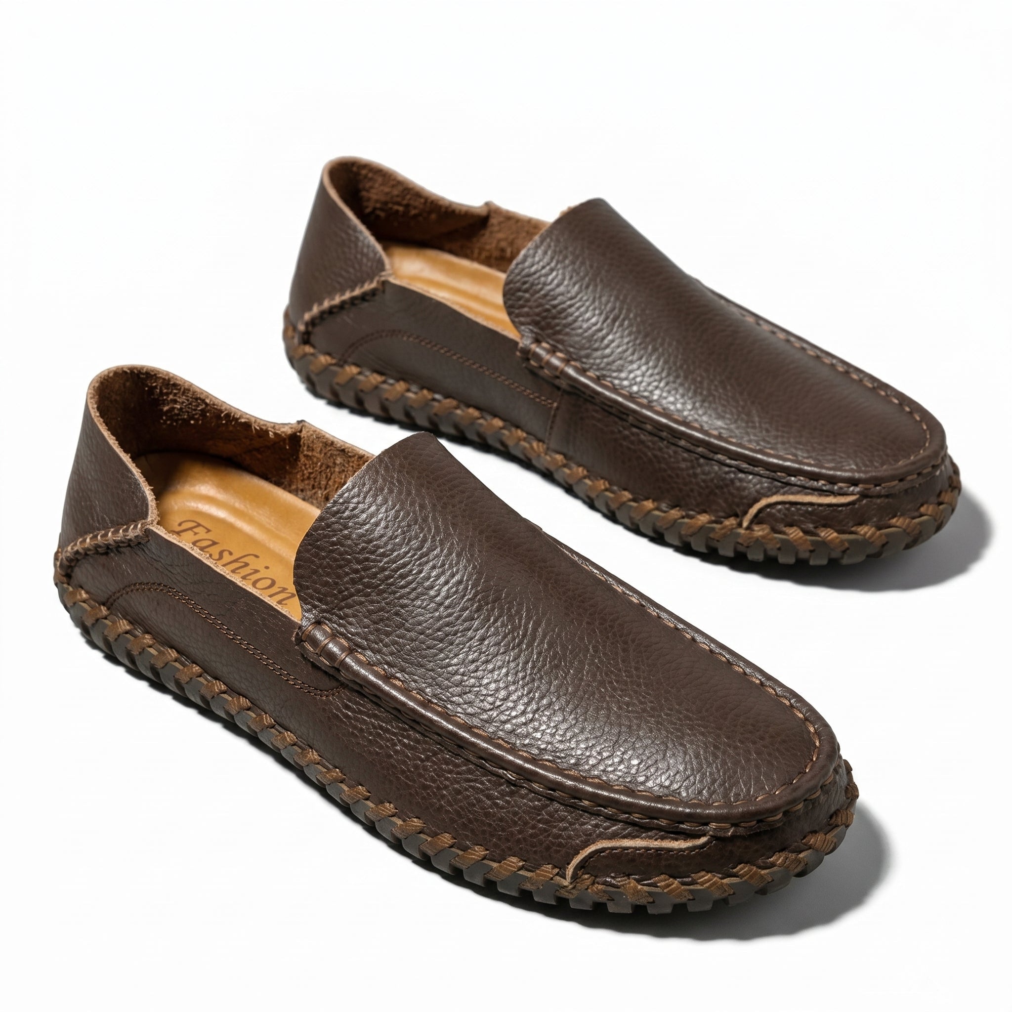 Nathan - Men's Orthopaedic Formal Loafers - Loafers - Dark Brown - Taylor & Bennett
