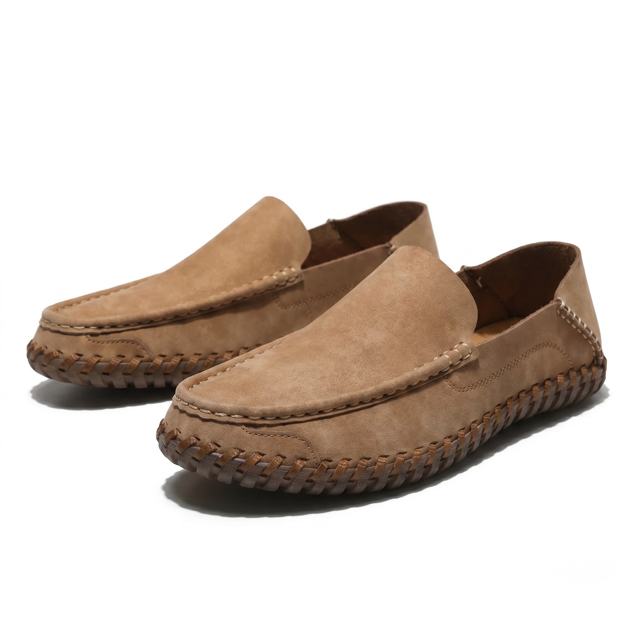 Nathan - Men's Orthopaedic Formal Loafers - Loafers - Light Brown - Taylor & Bennett