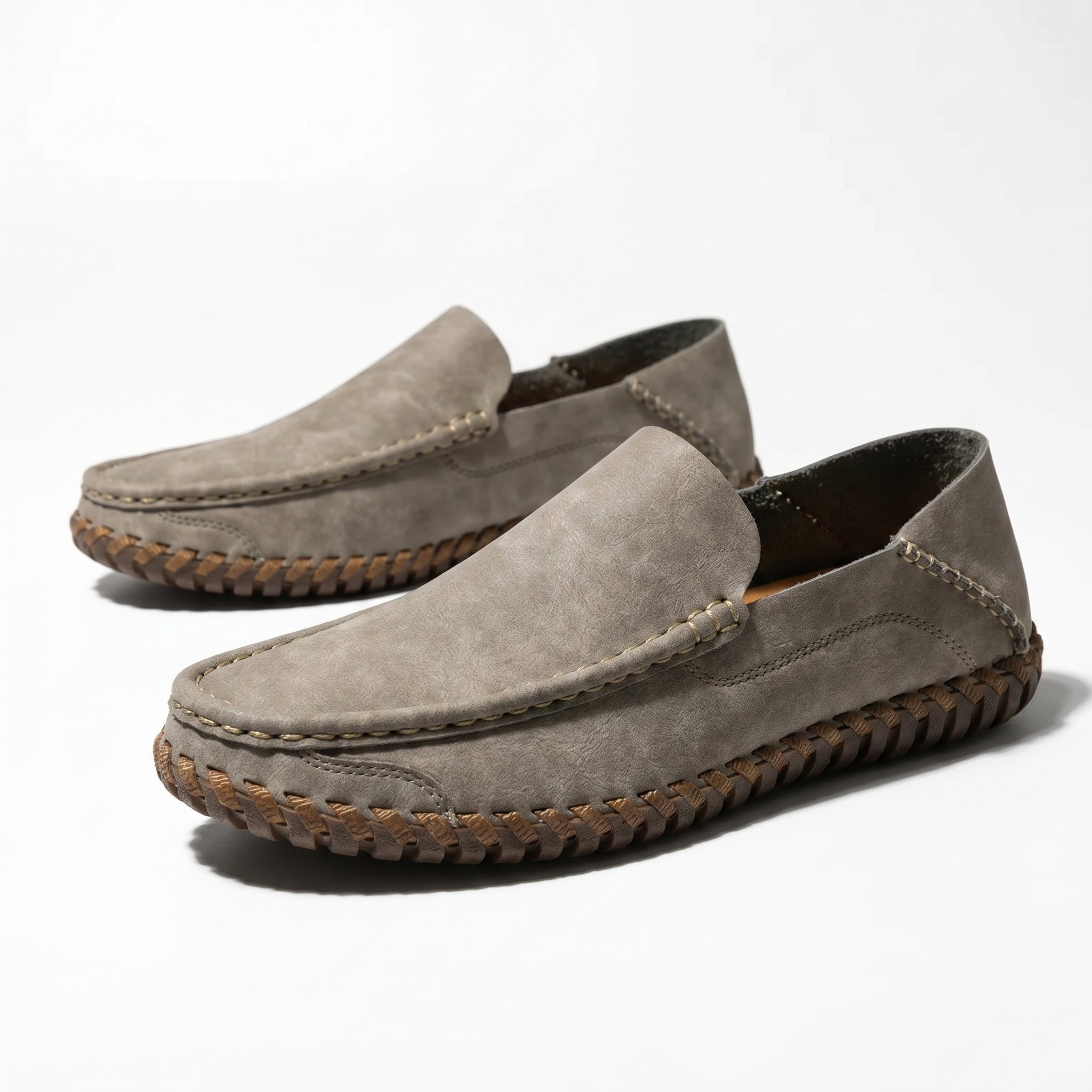 Nathan - Men's Orthopaedic Formal Loafers - Loafers - Beige - Taylor & Bennett
