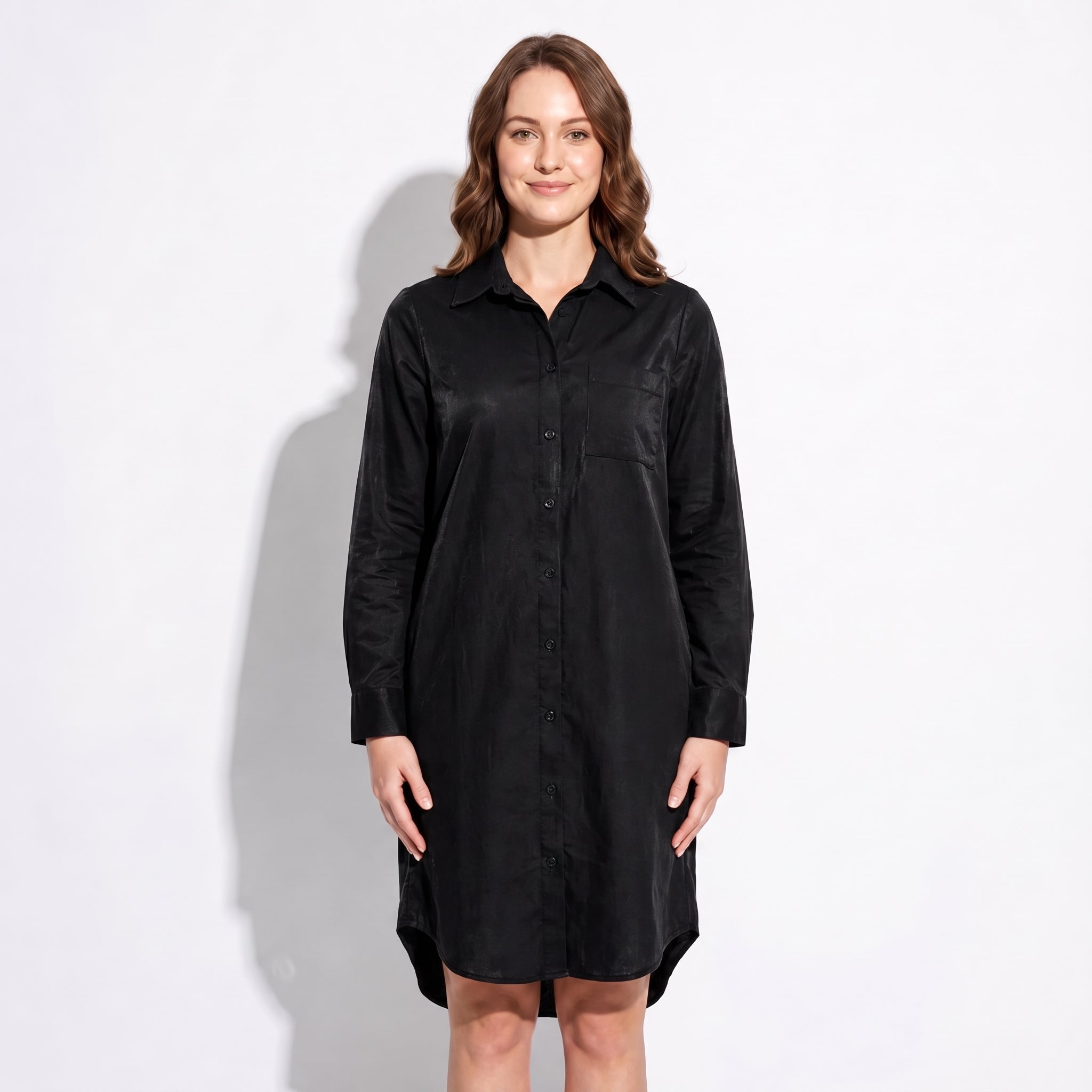 Nicole - Women's Summer Formal Midi Dress - Dress - Black - Taylor & Bennett
