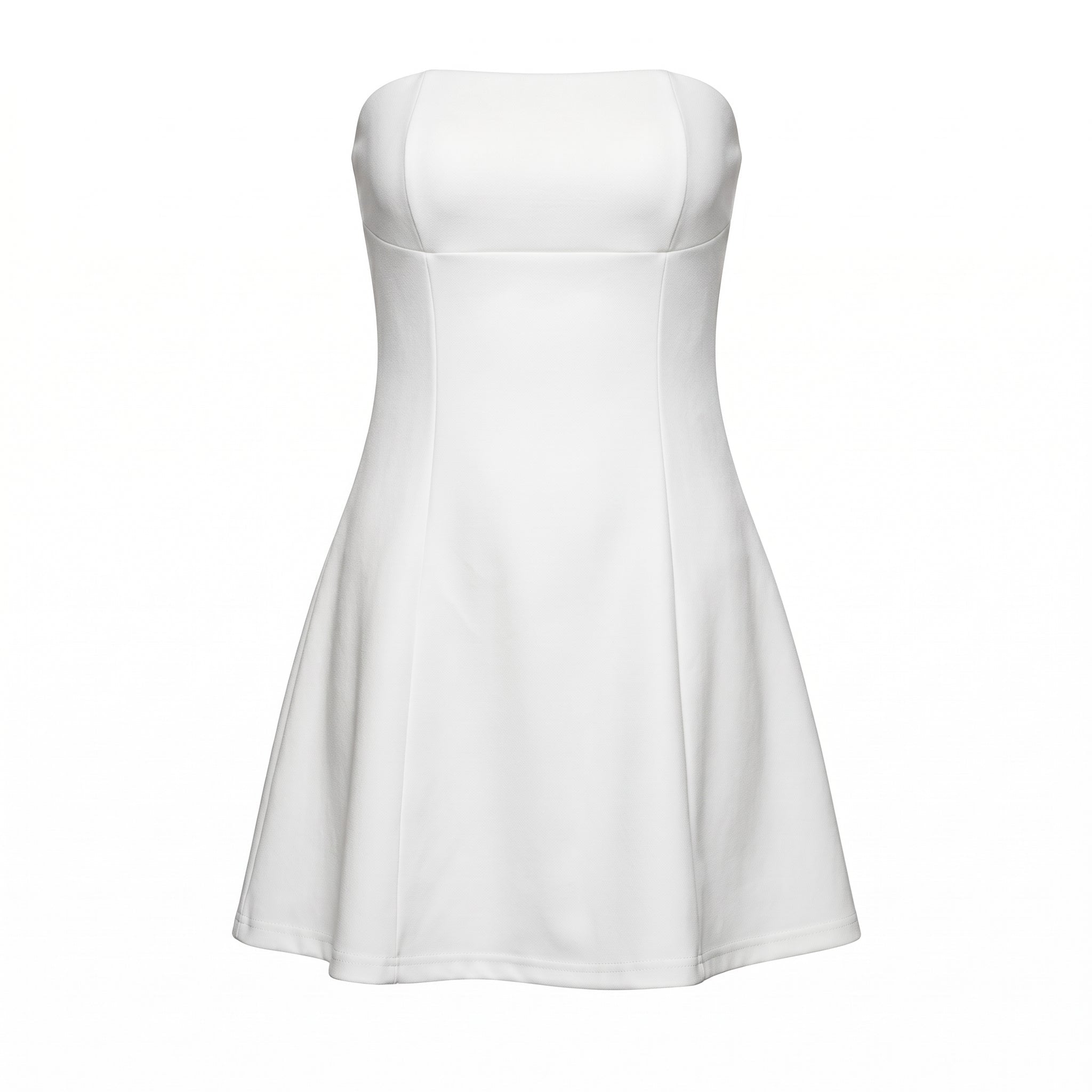 Nova – Women's Formal Strapless Mini Dress - Mini Dresses - White - Taylor & Bennett