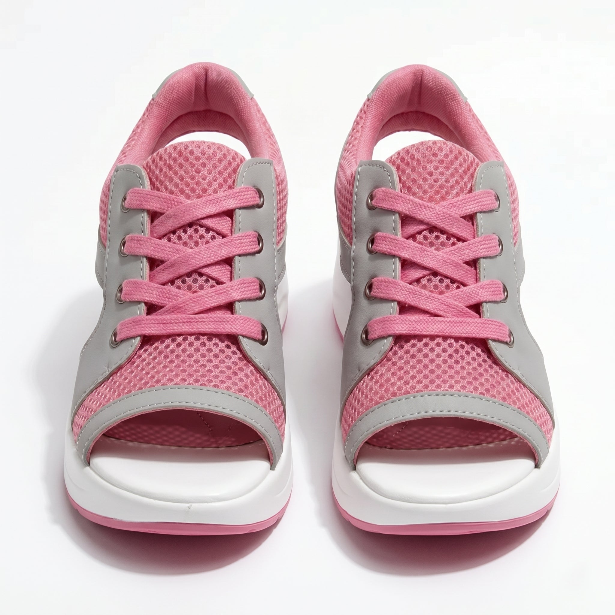 Nyla - Women's Open Toe Platform Sandals - Sandal - Pink - Taylor & Bennett