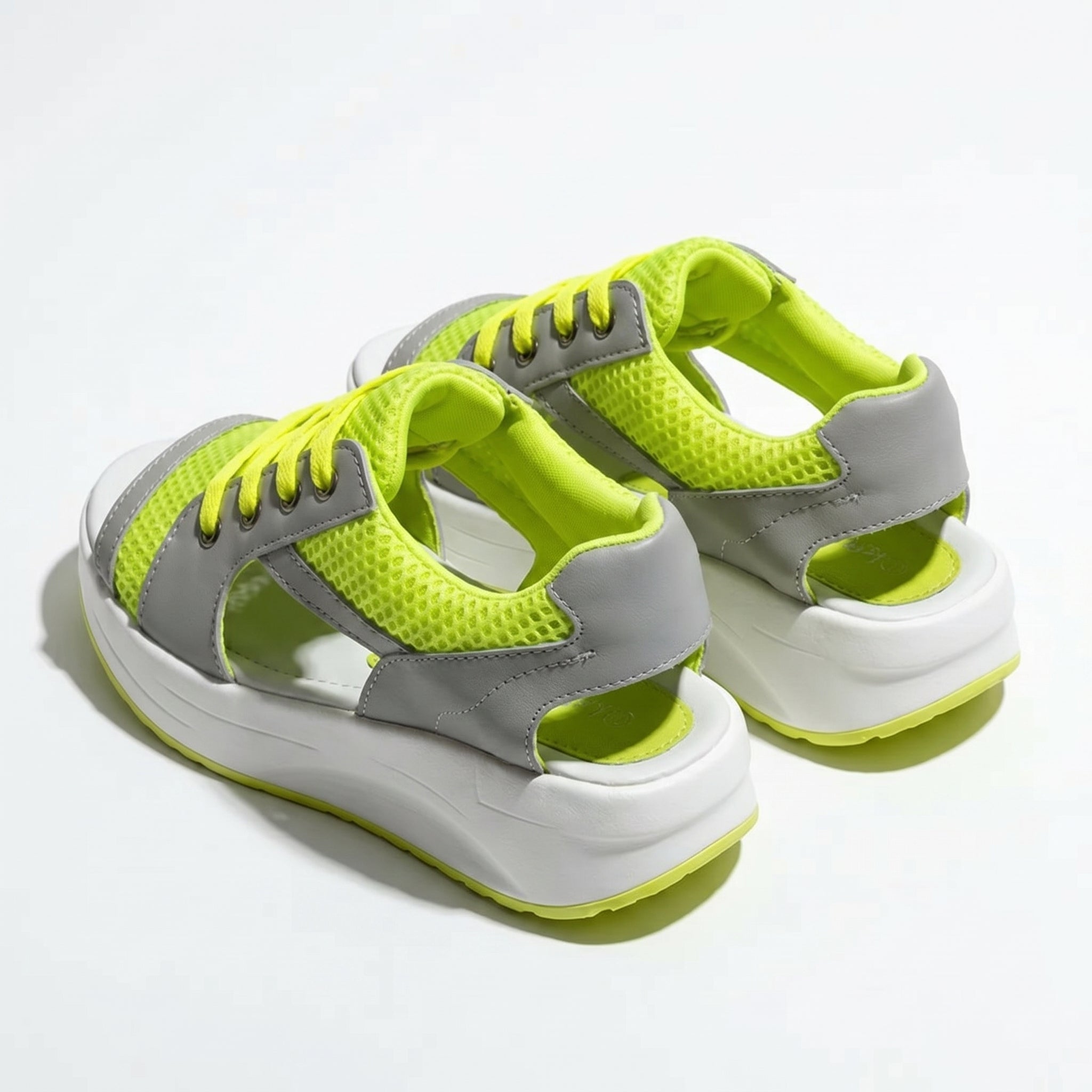 Nyla - Women's Open Toe Platform Sandals - Sandal - Green - Taylor & Bennett