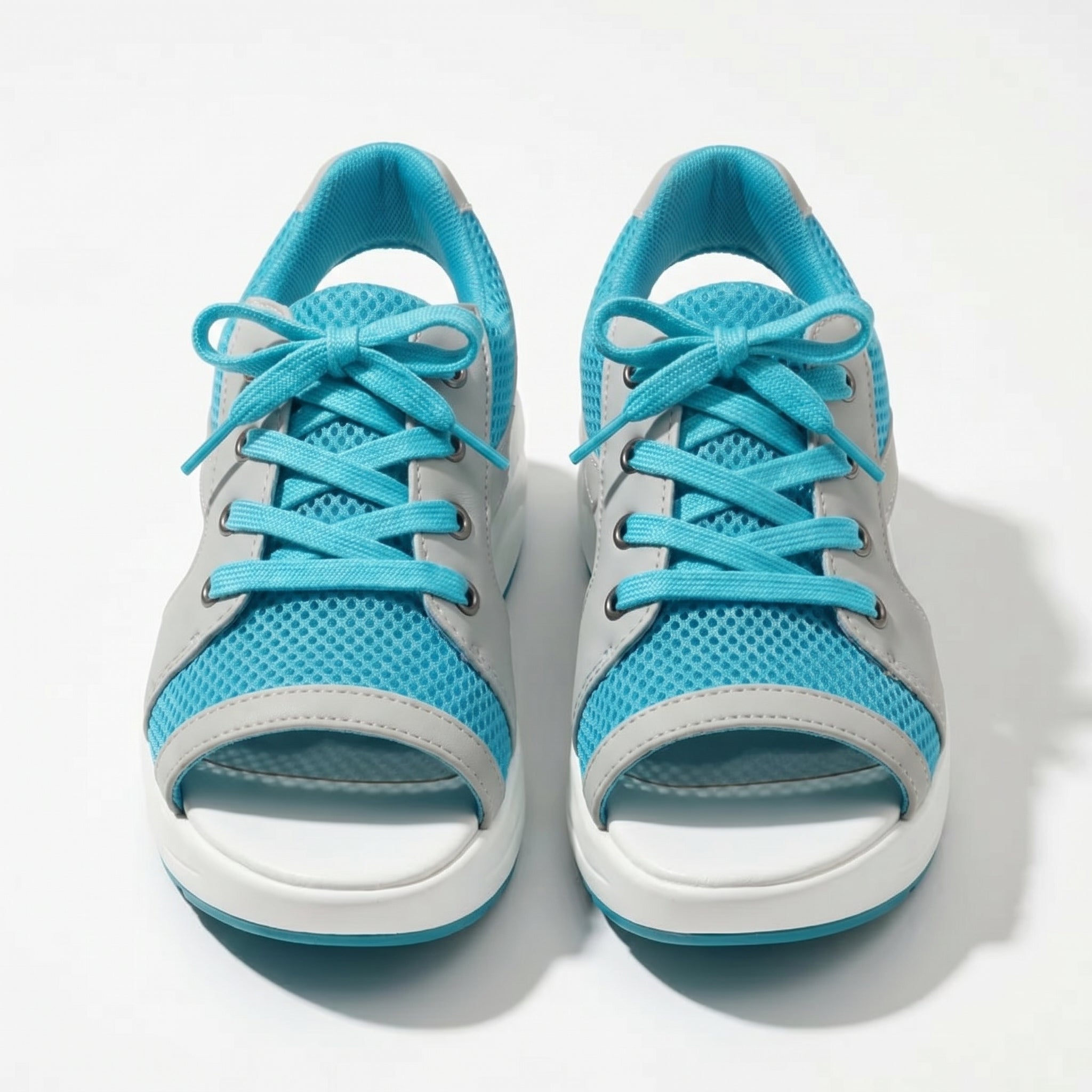 Nyla - Women's Open Toe Platform Sandals - Sandal - Blue - Taylor & Bennett