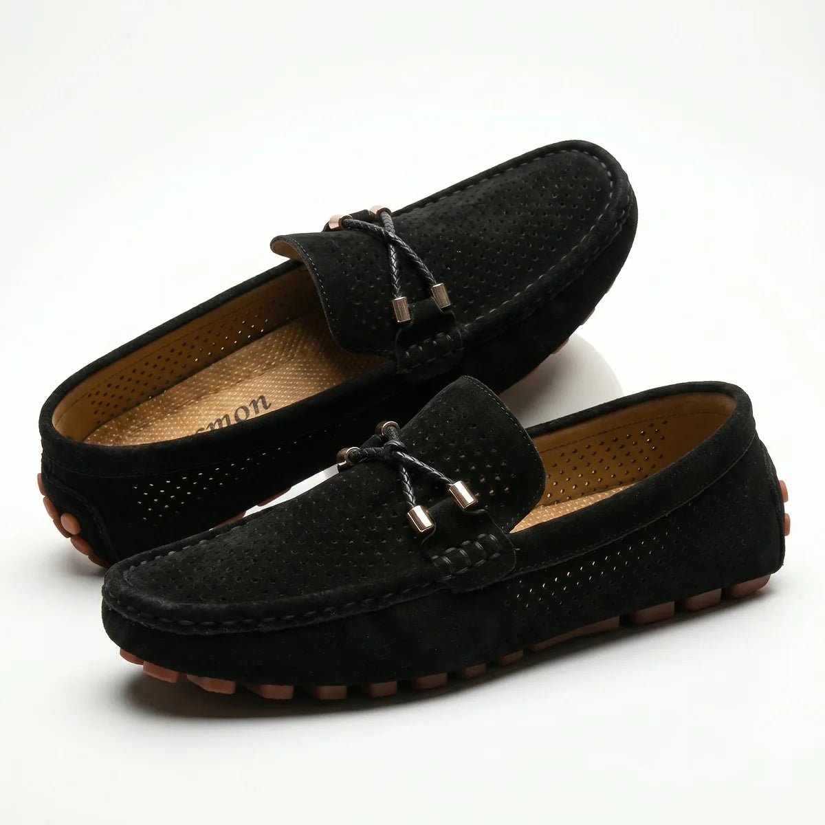 Oliver - Men's Breathable Slip - On Loafer Shoes - Loafers - Black - Taylor & Bennett