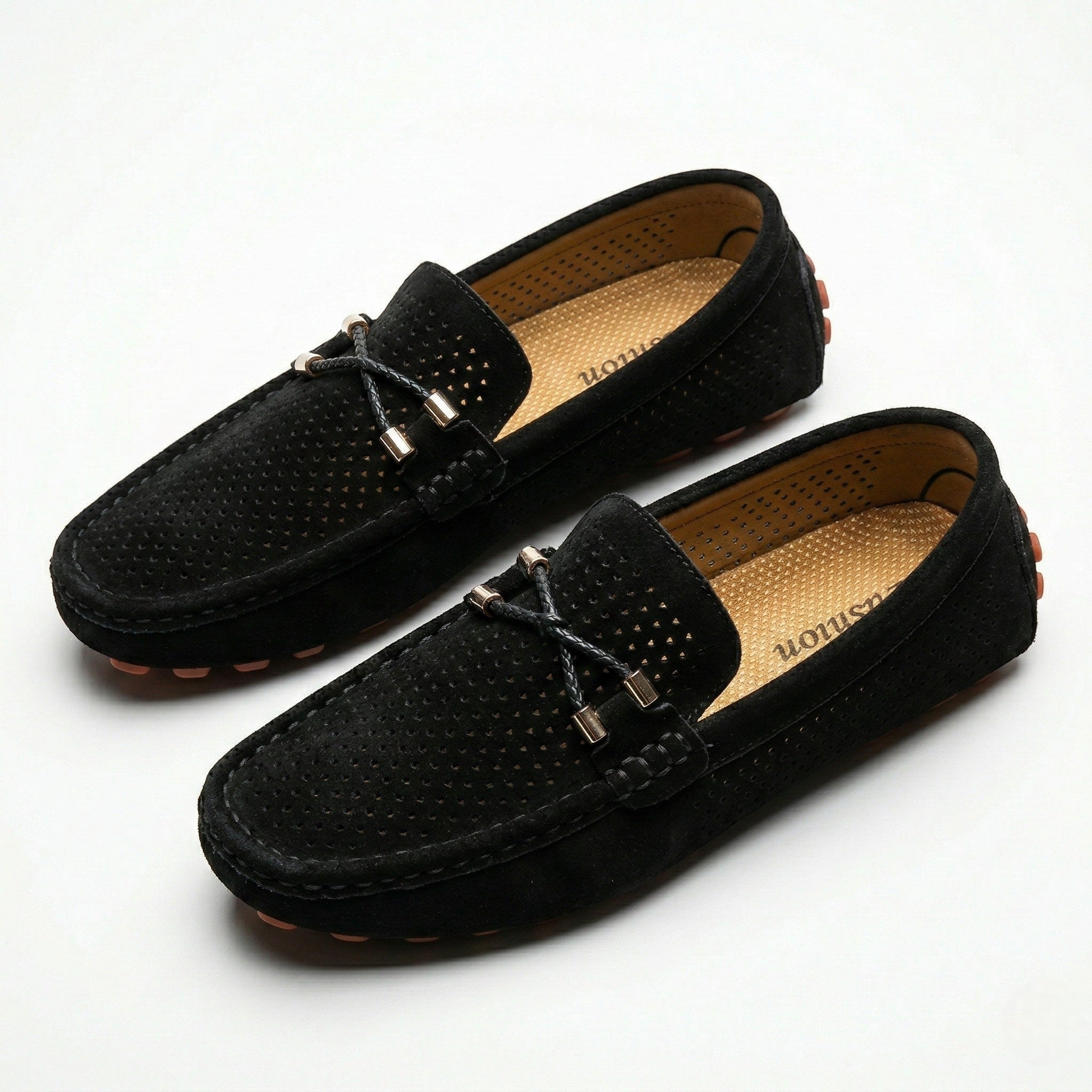 Oliver - Men's Breathable Slip - On Loafer Shoes - Loafers - Black - Taylor & Bennett