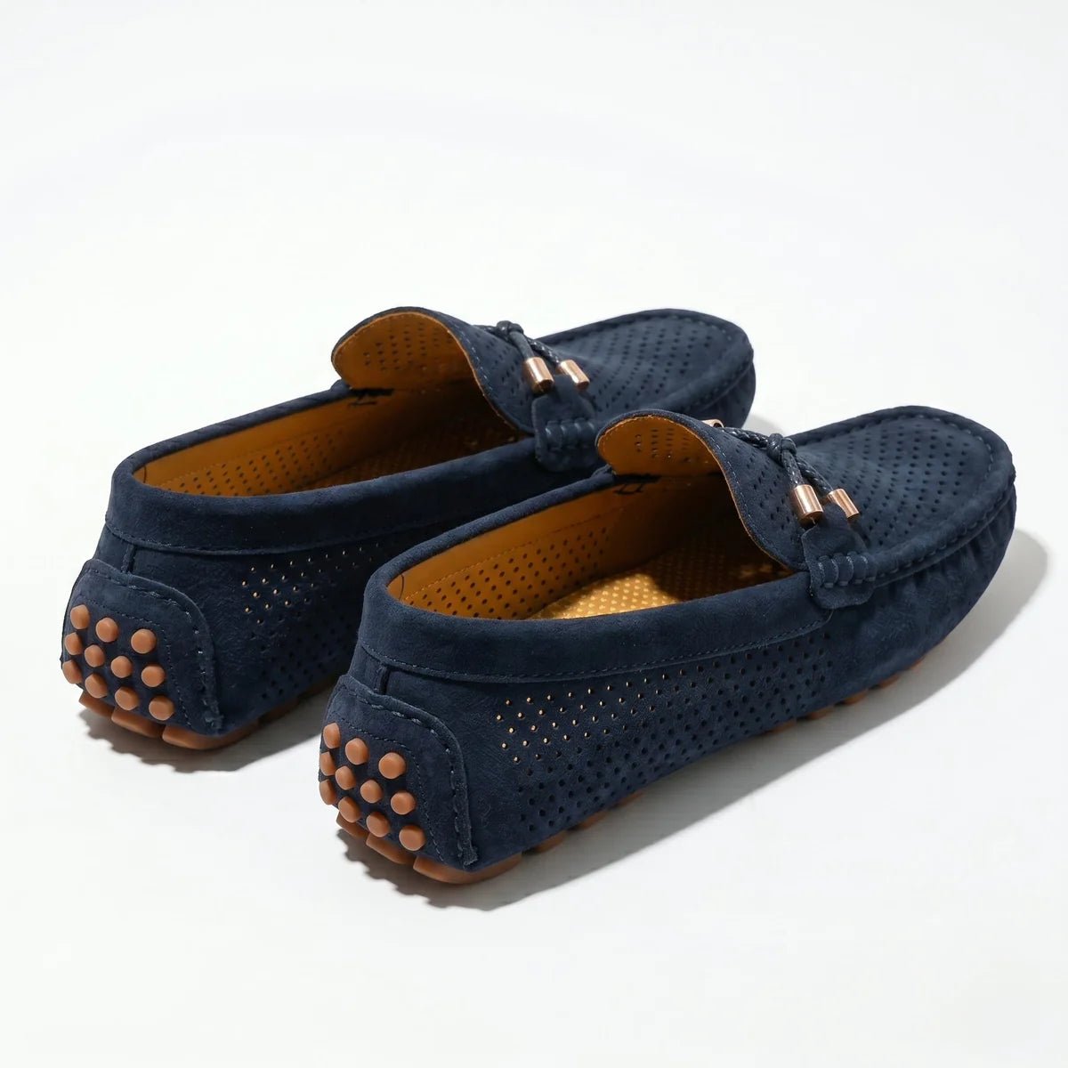 Oliver - Men's Breathable Slip - On Loafer Shoes - Loafers - Blue - Taylor & Bennett