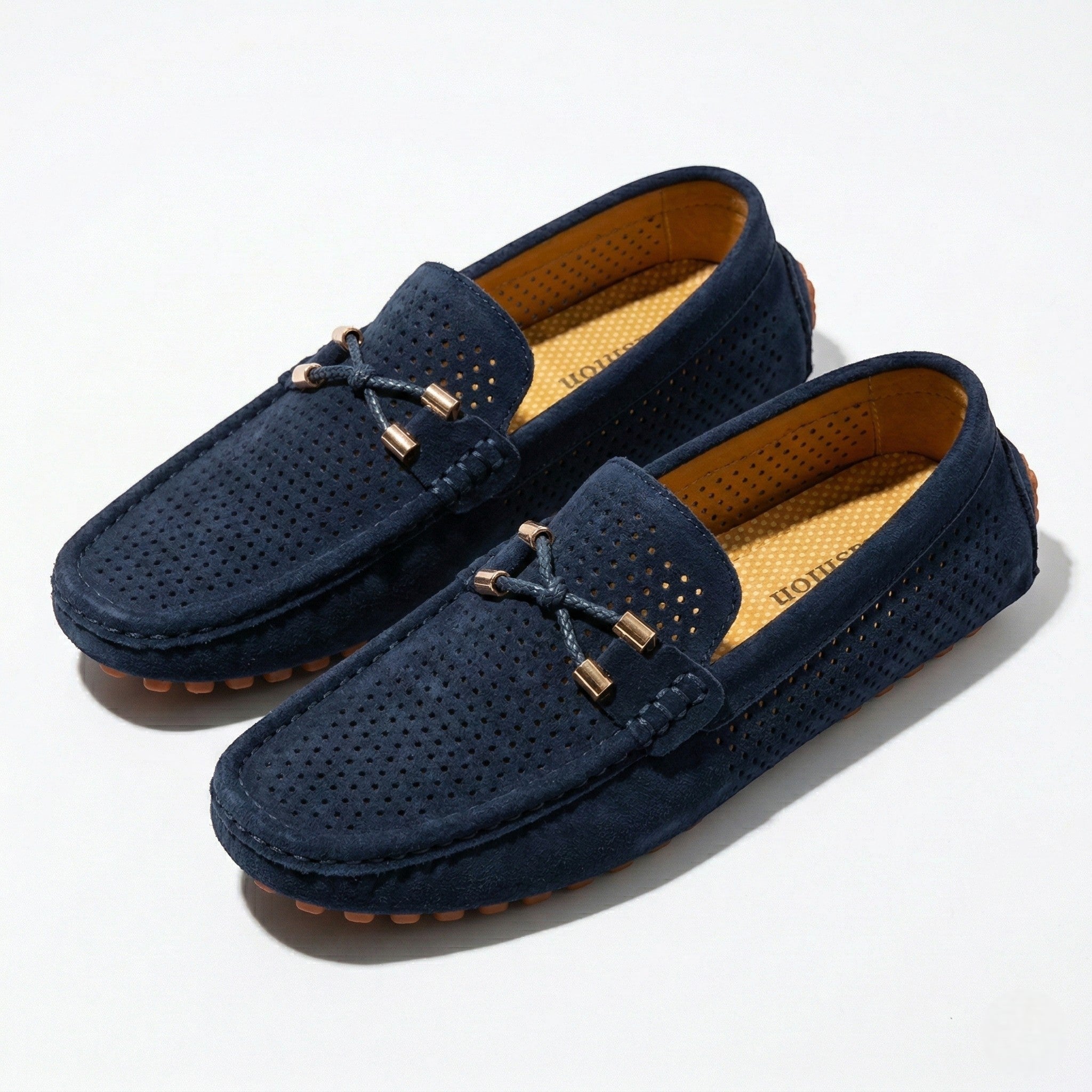 Oliver - Men's Breathable Slip - On Loafer Shoes - Loafers - Blue - Taylor & Bennett