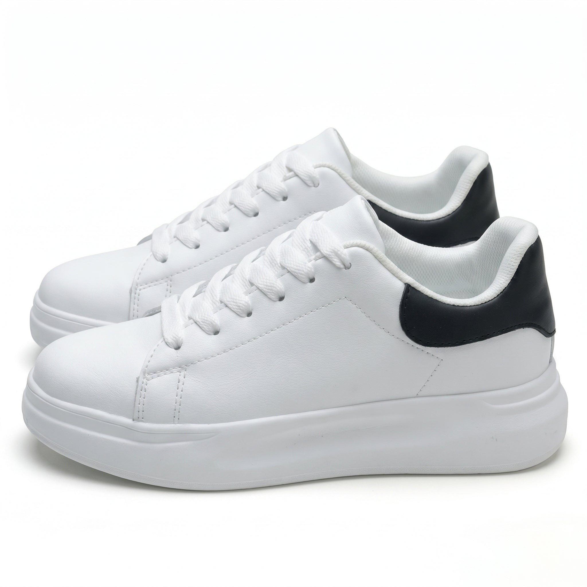 Olivia - Women's Casual Trainers - Trainers - White and Black - Taylor & Bennett
