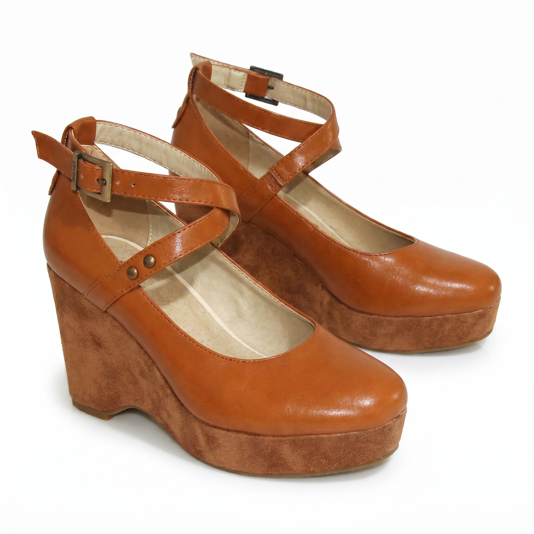 Olivia - Women's Chunky Heel Sandals - Sandal - Orange - Taylor & Bennett