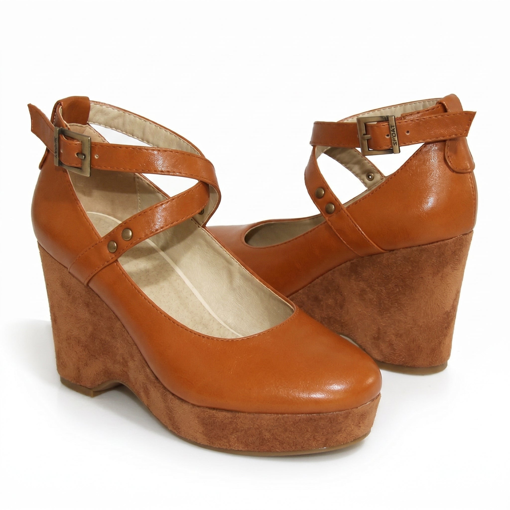 Olivia - Women's Chunky Heel Sandals - Sandal - Orange - Taylor & Bennett