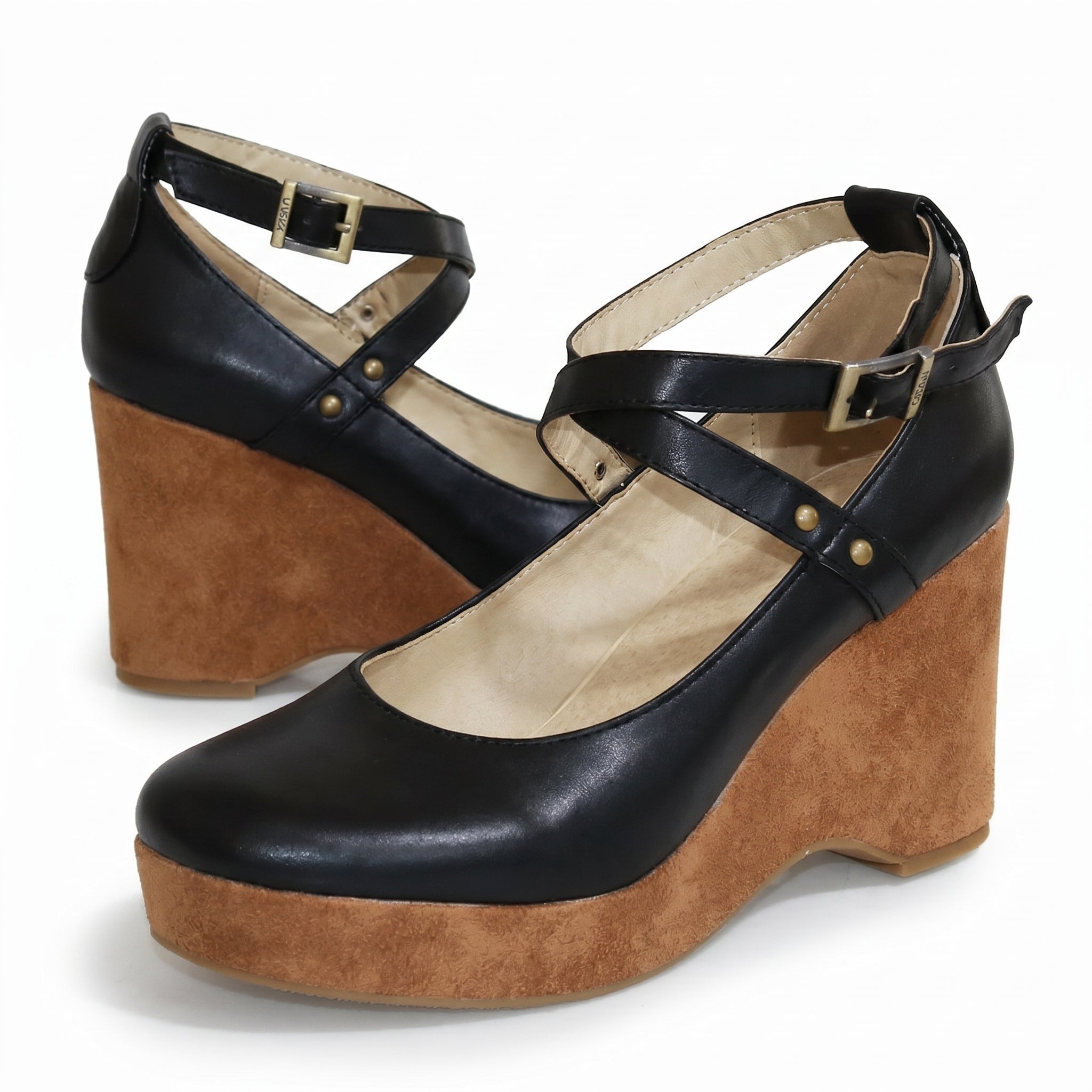 Olivia - Women's Chunky Heel Sandals - Sandal - Black - Taylor & Bennett
