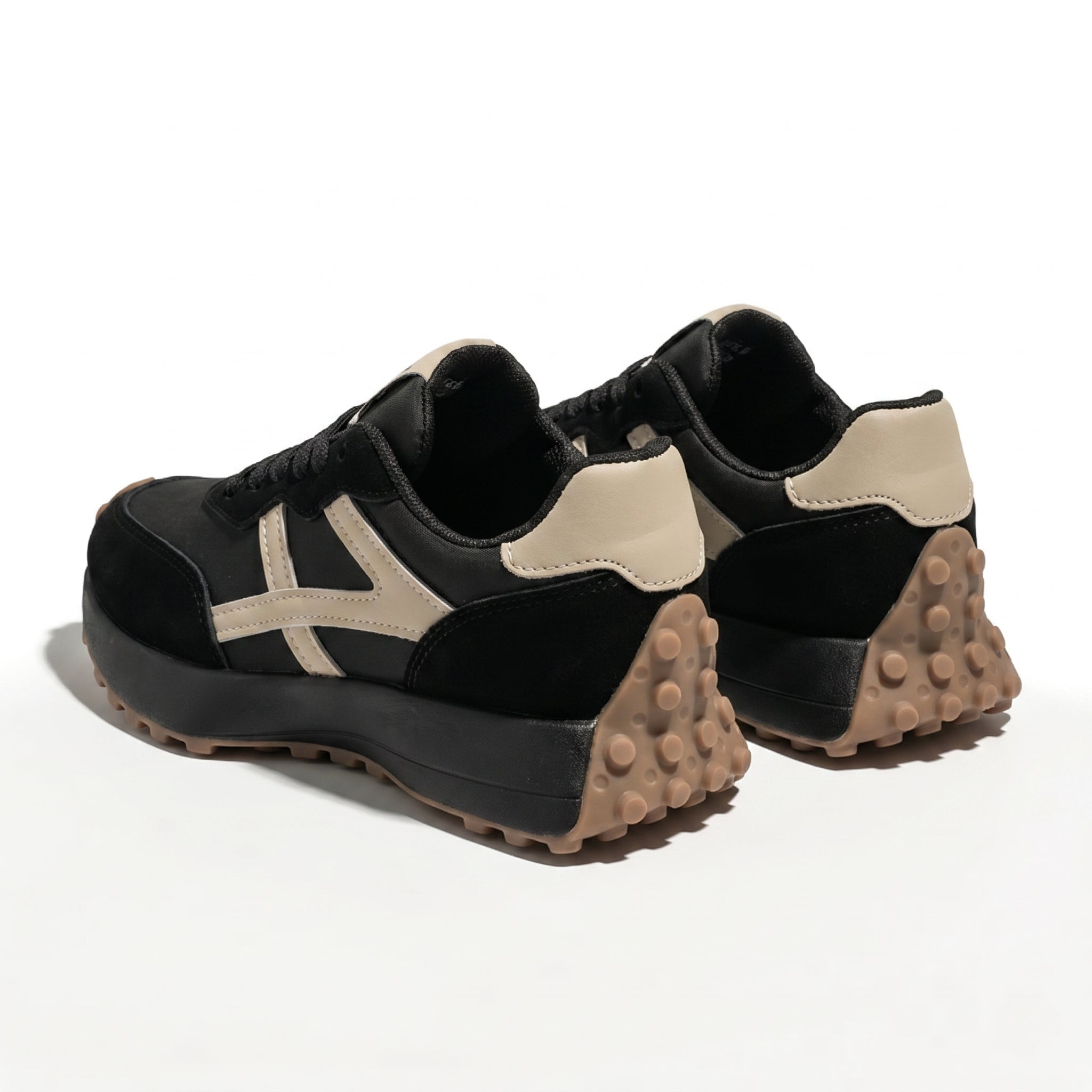 Olivia - Women's Chunky Sole Trainers - Trainers - Khaki - Taylor & Bennett
