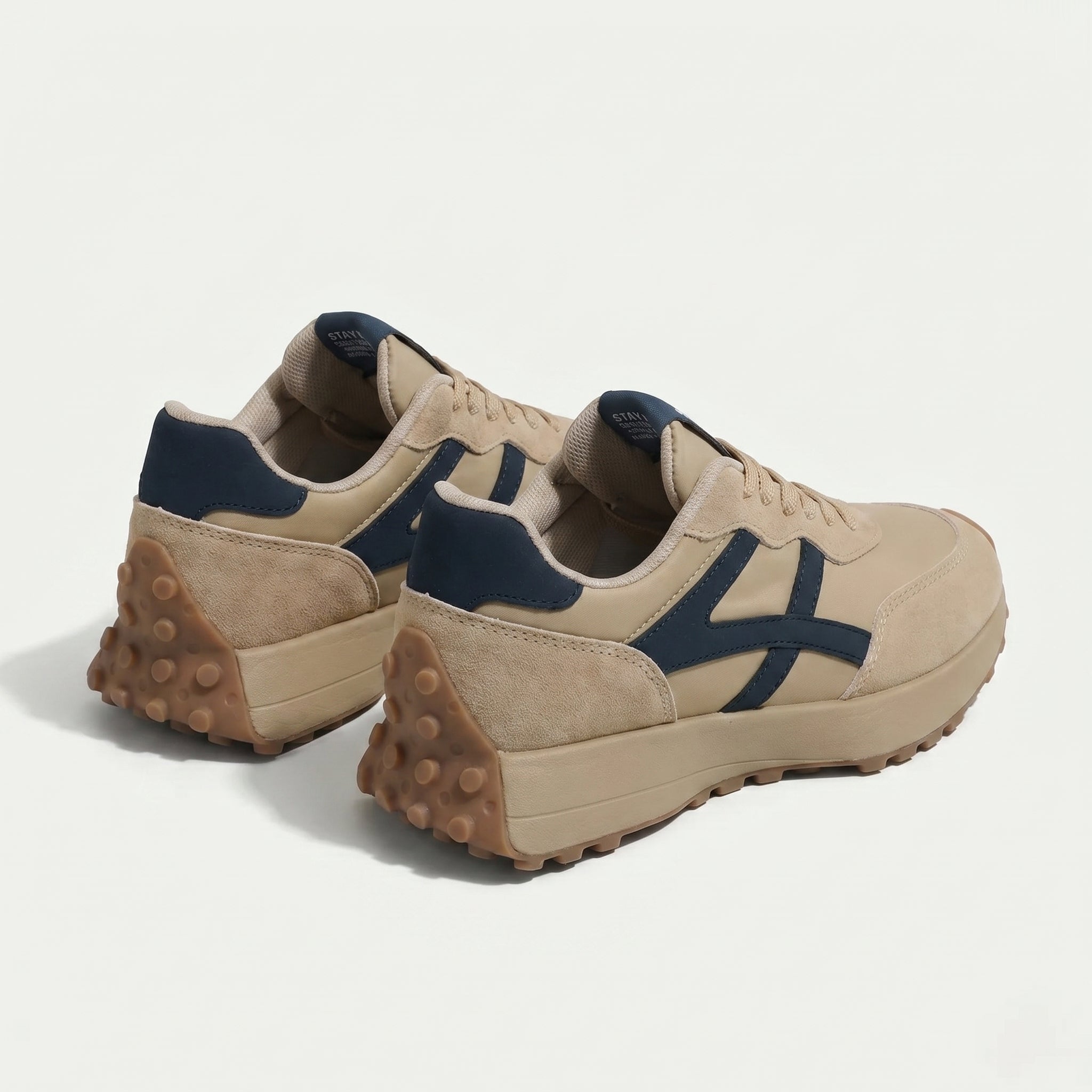Olivia - Women's Chunky Sole Trainers - Trainers - Beige - Taylor & Bennett