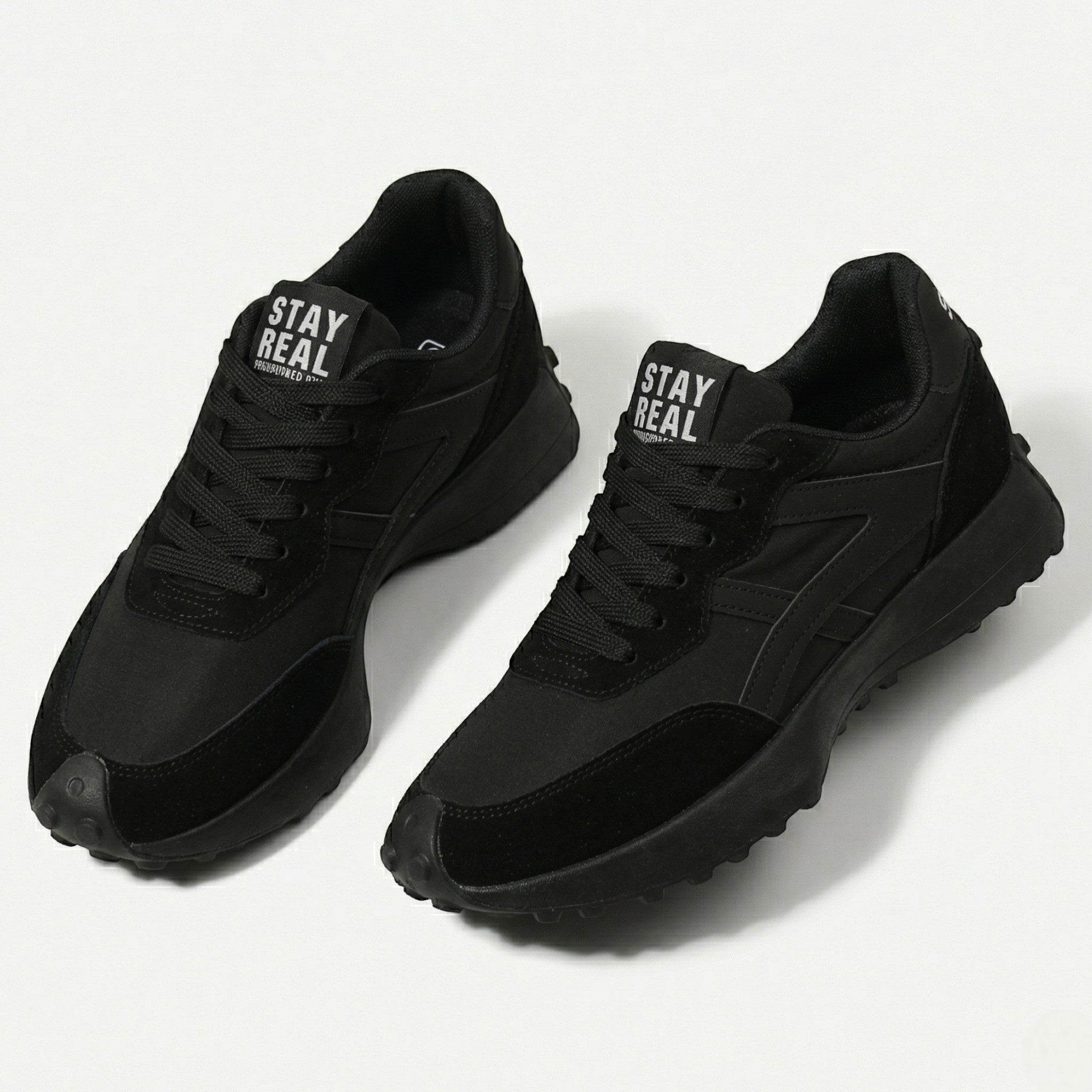 Olivia - Women's Chunky Sole Trainers - Trainers - Black - Taylor & Bennett