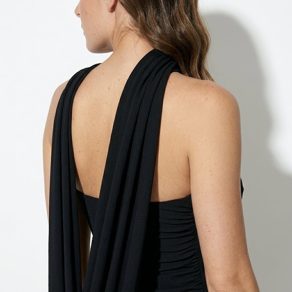 Olivia - Women's Elegant Evening Maxi Dress - Maxi Dress - Black - Taylor & Bennett