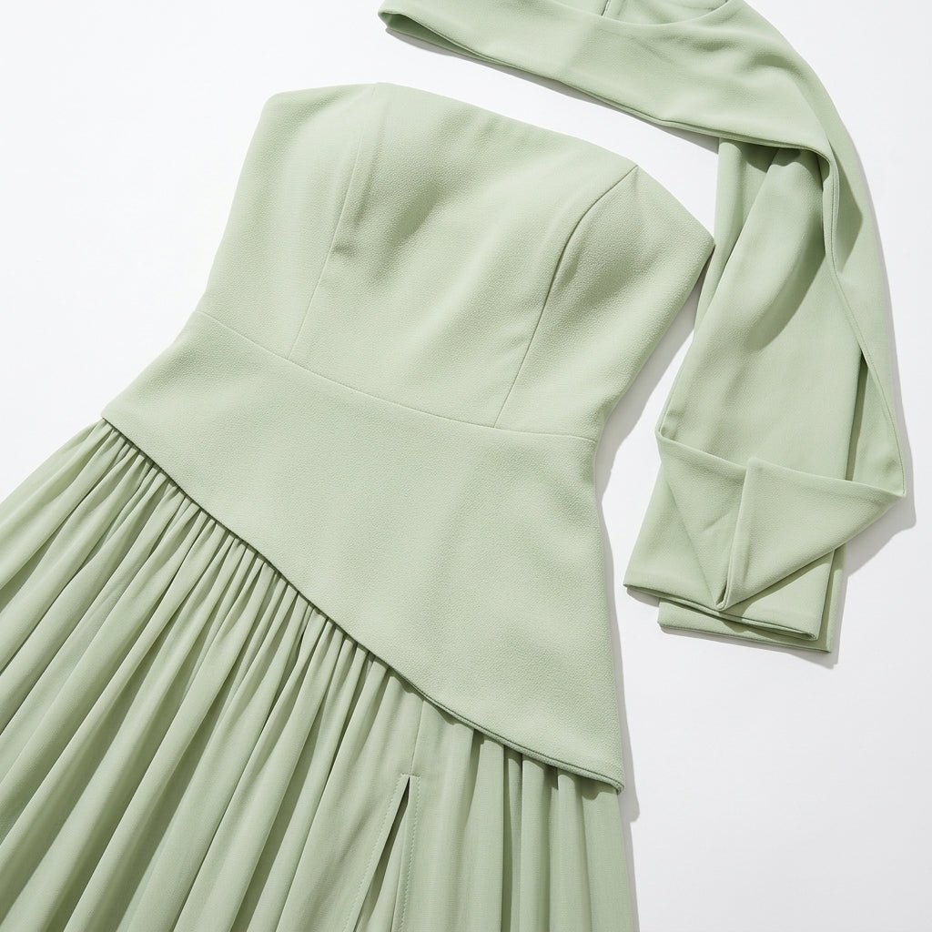 Olivia - Women's Elegant Evening Maxi Dress - Maxi Dress - Mint Green - Taylor & Bennett