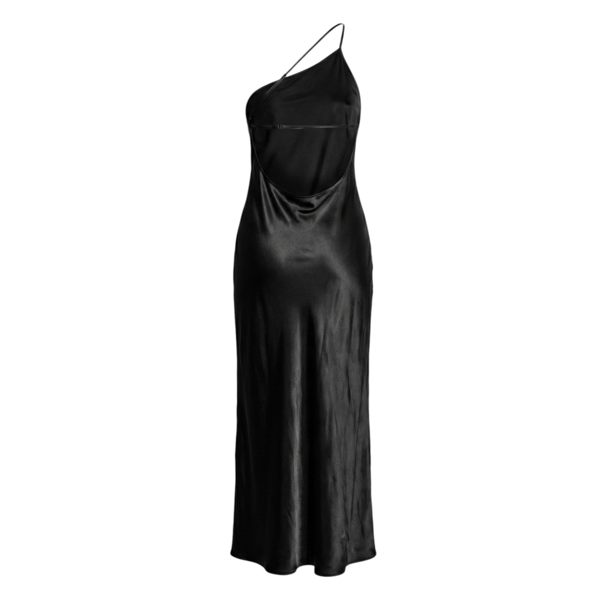 Olivia - Women's Elegant Open Back Maxi Dress - Maxi Dress - Black - Taylor & Bennett