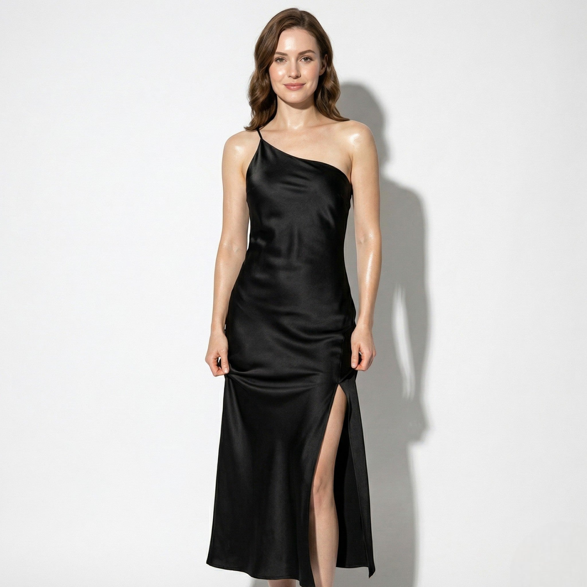 Olivia - Women's Open Back Maxi Dress - Maxi Dress - Black - Taylor & Bennett