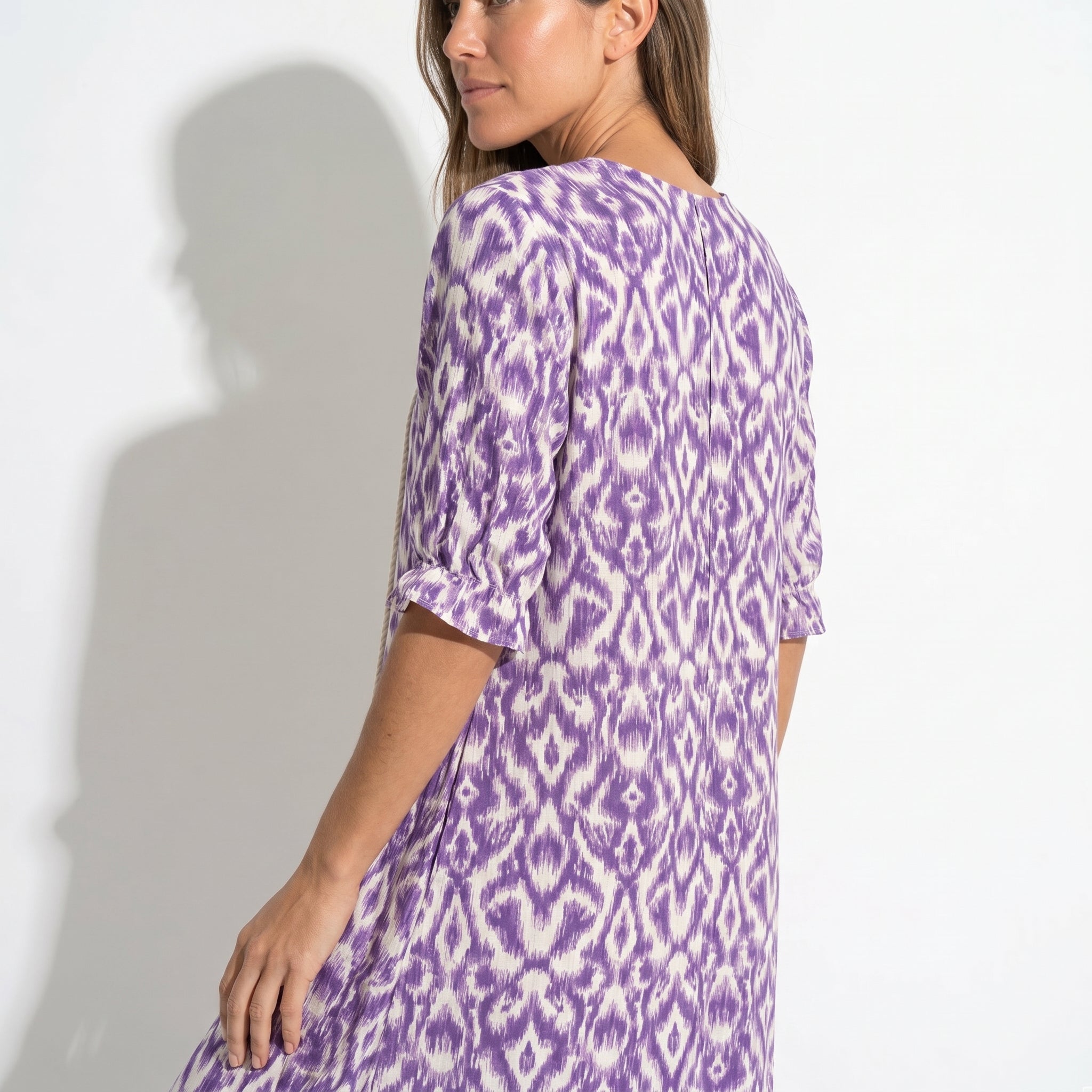 Riley - Women's Summer V - Neck Maxi Dress - Dress - Purple - Taylor & Bennett