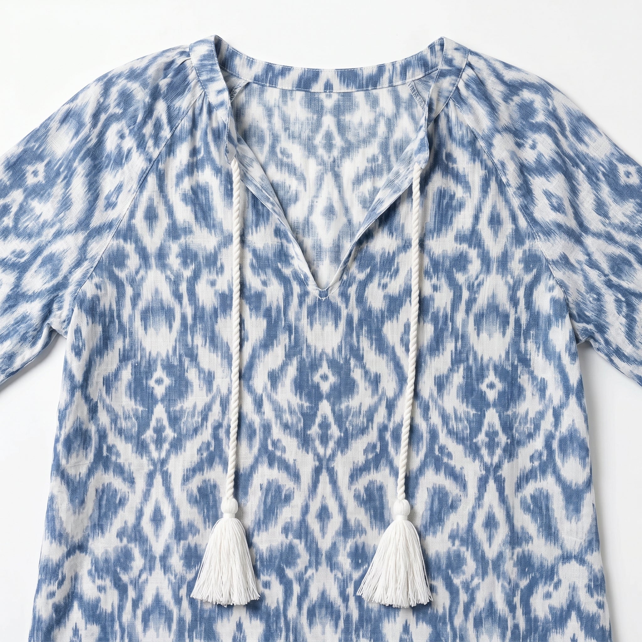 Riley - Women's Summer V - Neck Maxi Dress - Dress - Blue - Taylor & Bennett