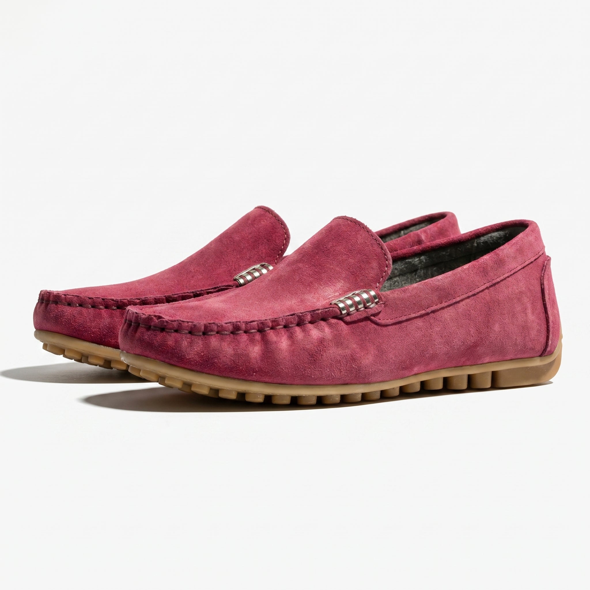 Roselyn - Women's Round Toe Orthopaedic Loafers - Loafers - Rose Red - Taylor & Bennett