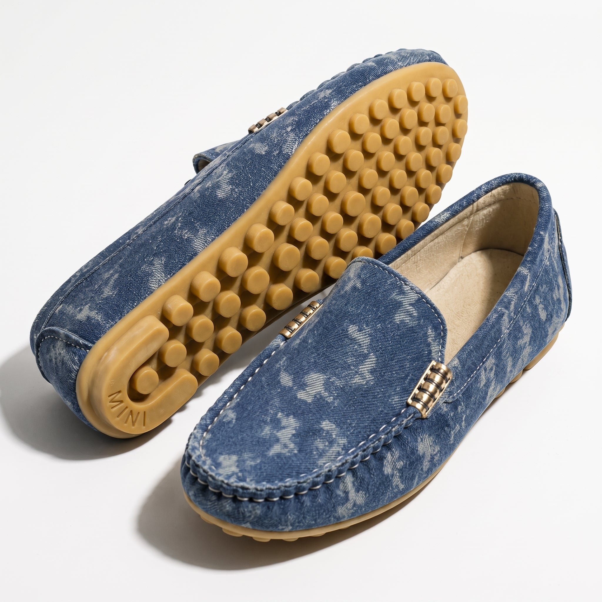 Roselyn - Women's Round Toe Orthopaedic Loafers - Loafers - Blue - Taylor & Bennett
