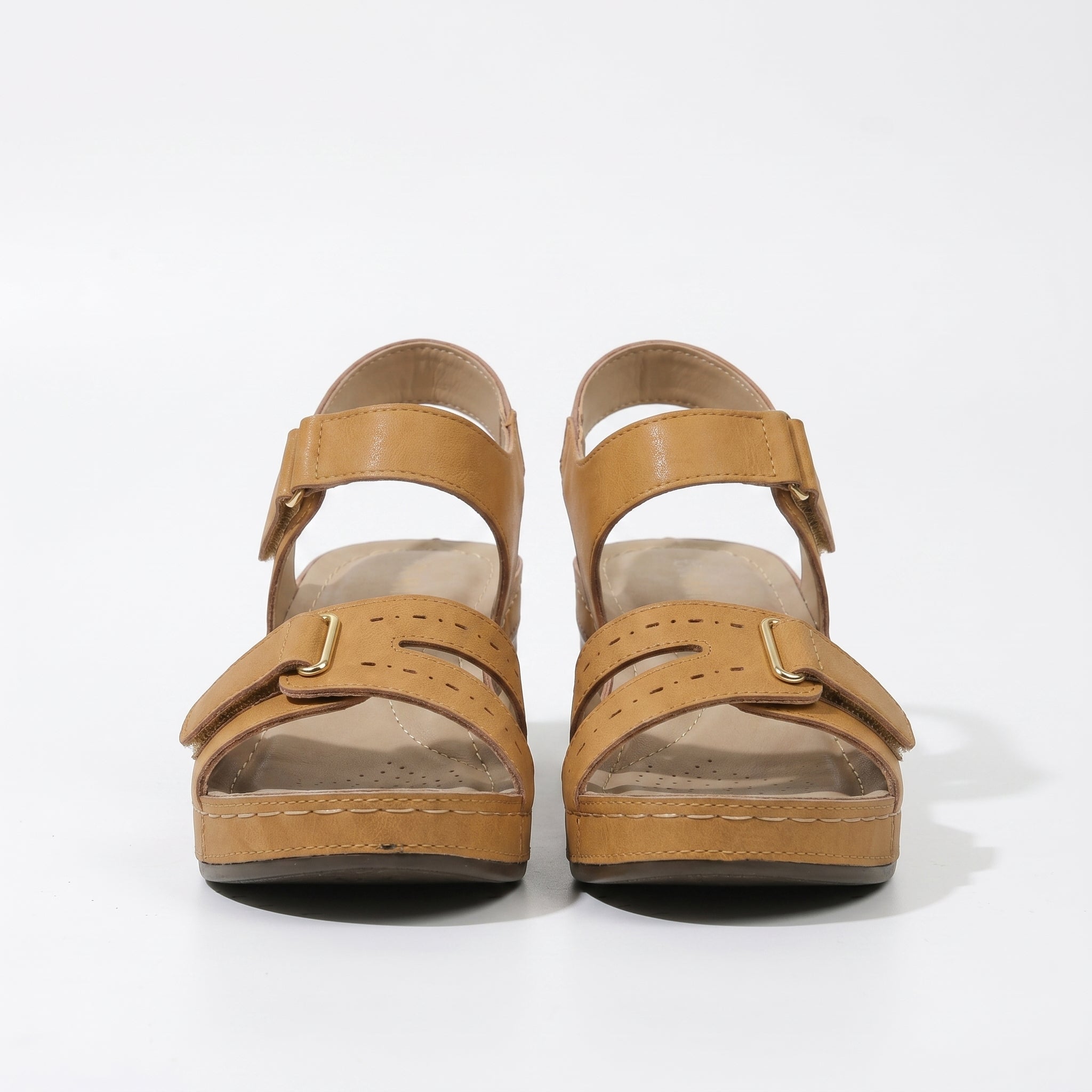 Rosie - Women's Lightweight Orthopaedic Summer Sandals - Footwear - Yellow Brown - Taylor & Bennett