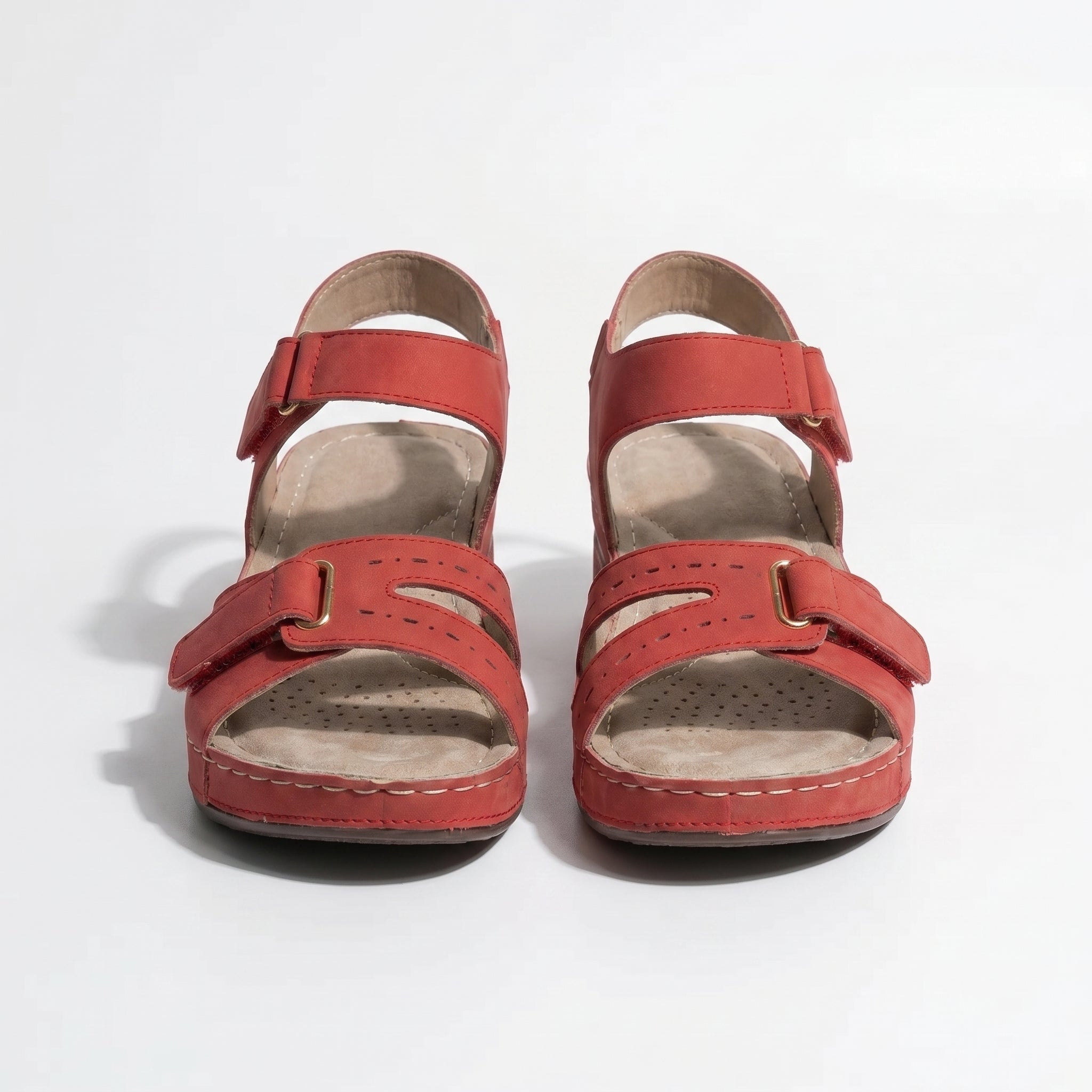 Rosie - Women's Lightweight Orthopaedic Summer Sandals - Footwear - Red - Taylor & Bennett