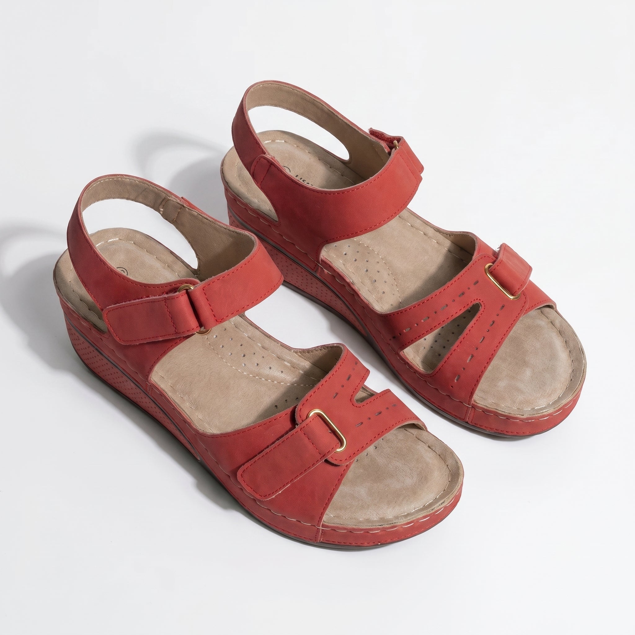 Rosie - Women's Lightweight Orthopaedic Summer Sandals - Footwear - Red - Taylor & Bennett