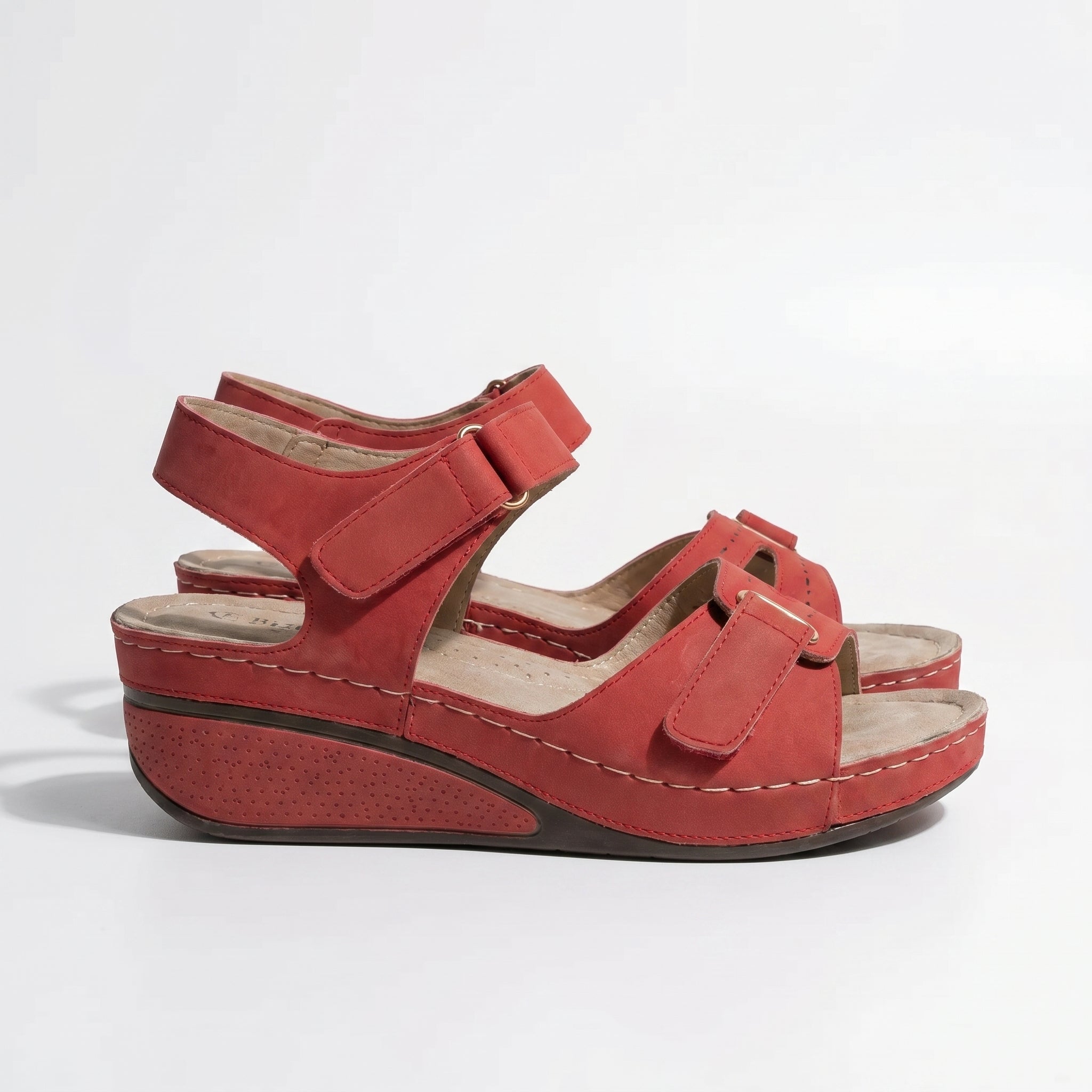 Rosie - Women's Lightweight Orthopaedic Summer Sandals - Footwear - Red - Taylor & Bennett