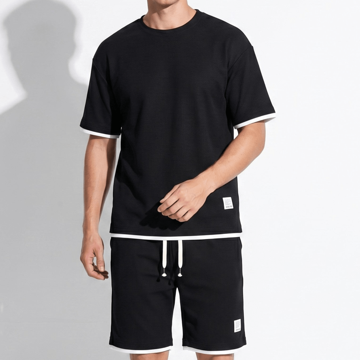Ryan - Men's Relaxed Fit Co - Ord Set - Sets for Men - Black - Taylor & Bennett
