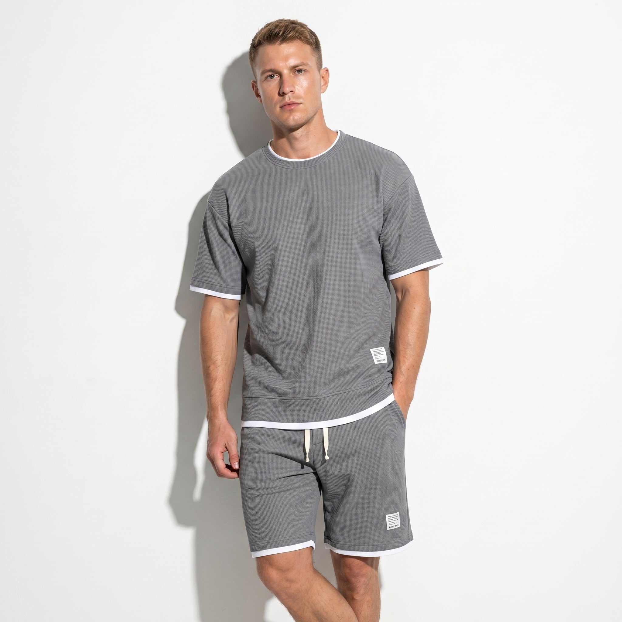 Ryan - Men's Relaxed Fit Co - Ord Set - Sets for Men - Grey - Taylor & Bennett