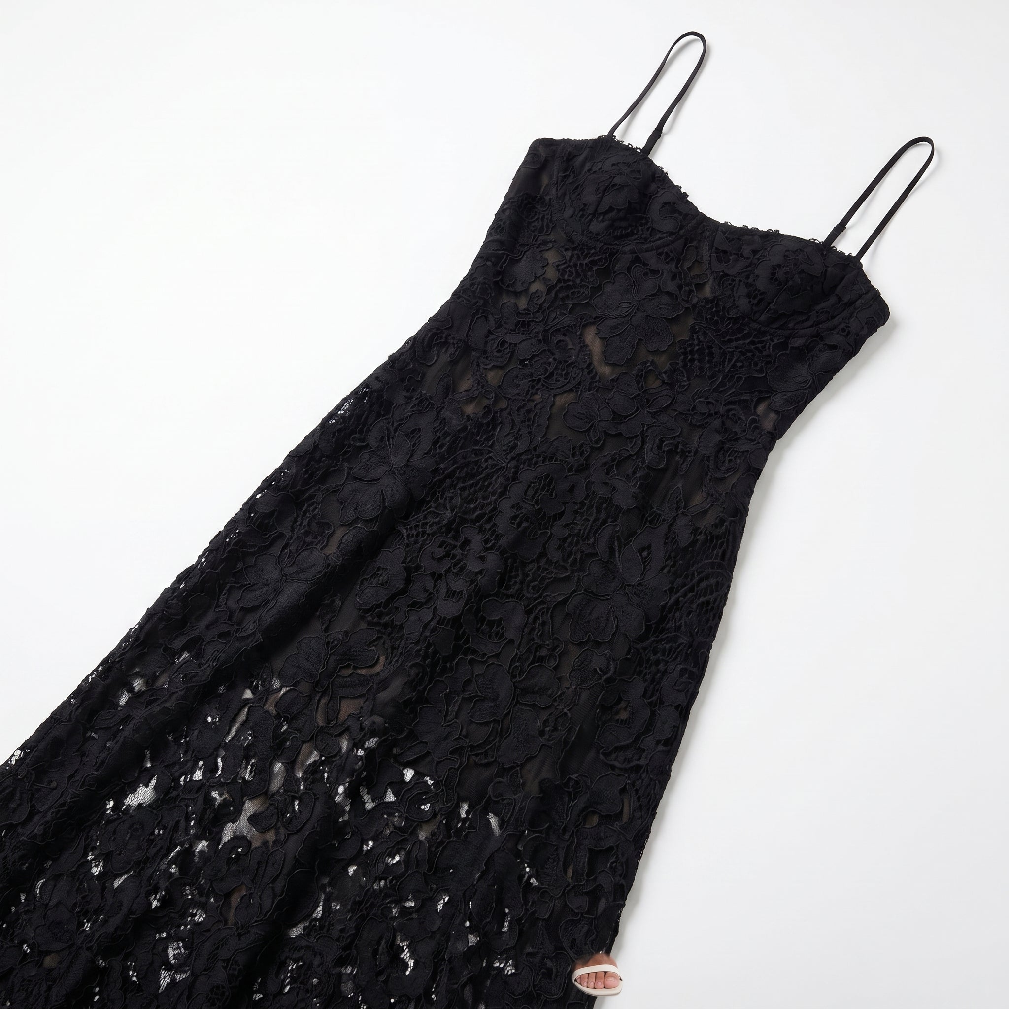 Scarlett - Women's Lace Maxi Dress - Dresses - Black - Taylor & Bennett