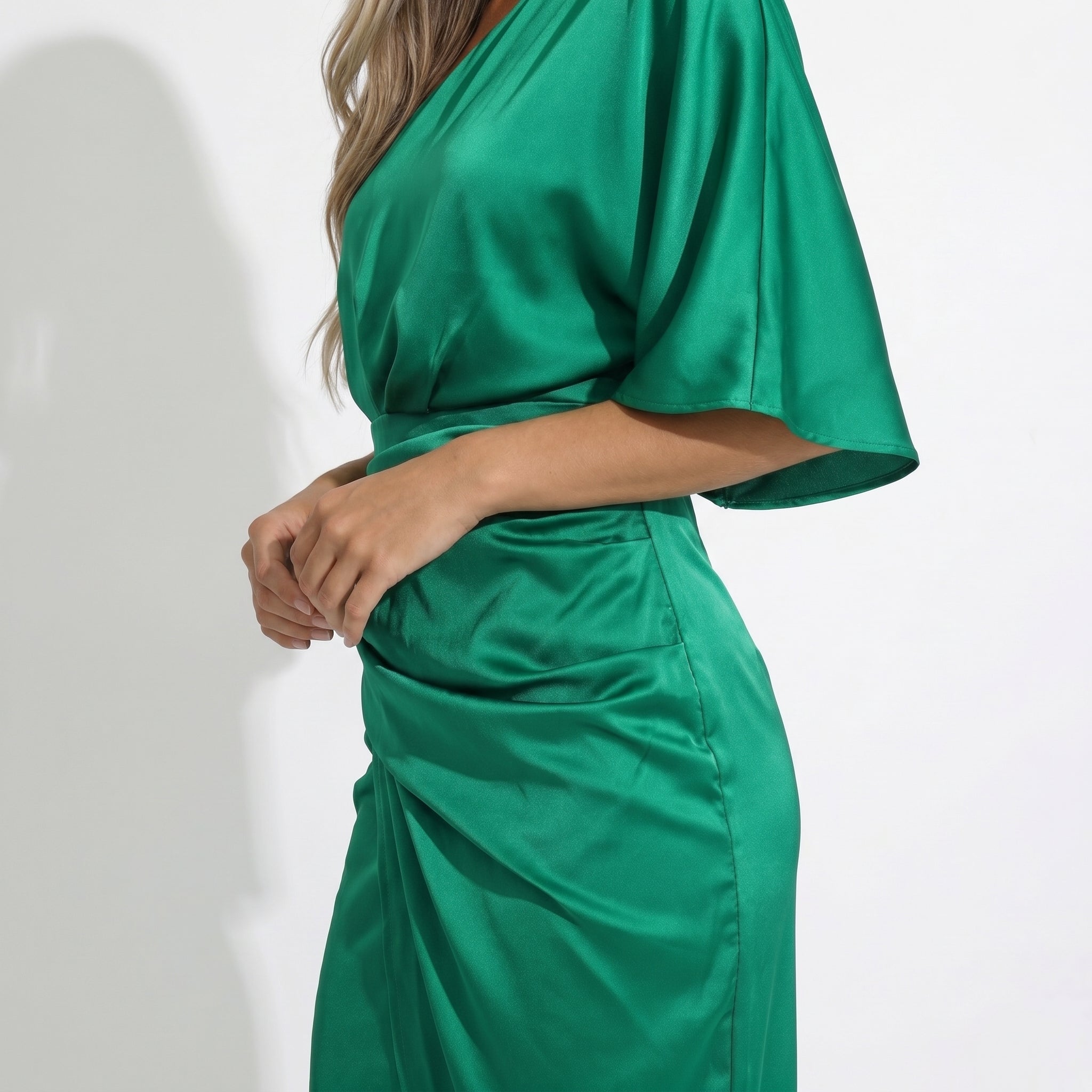 Sophia - Women's Party Midi Dress - Dresses - Green - Taylor & Bennett