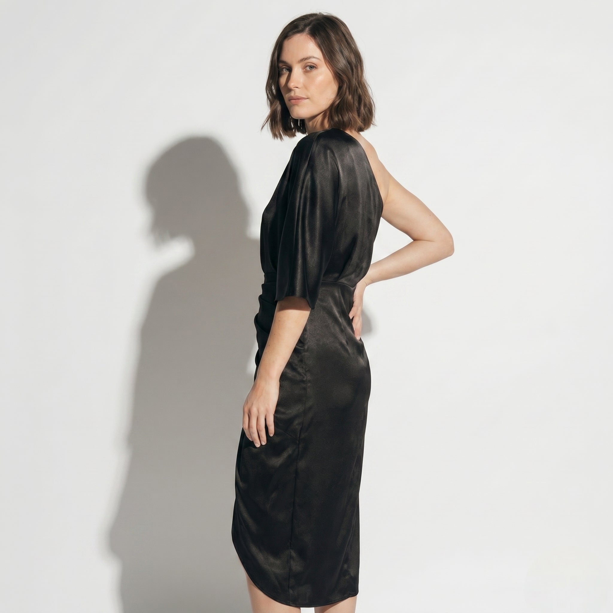 Sophia - Women's Party Midi Dress - Dresses - Black - Taylor & Bennett