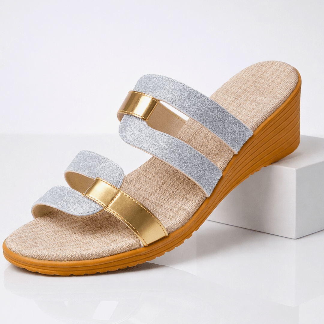 Stella - Women's Elegant Multi - Strap Sandals - Sandals & Slides - Black - Taylor & Bennett