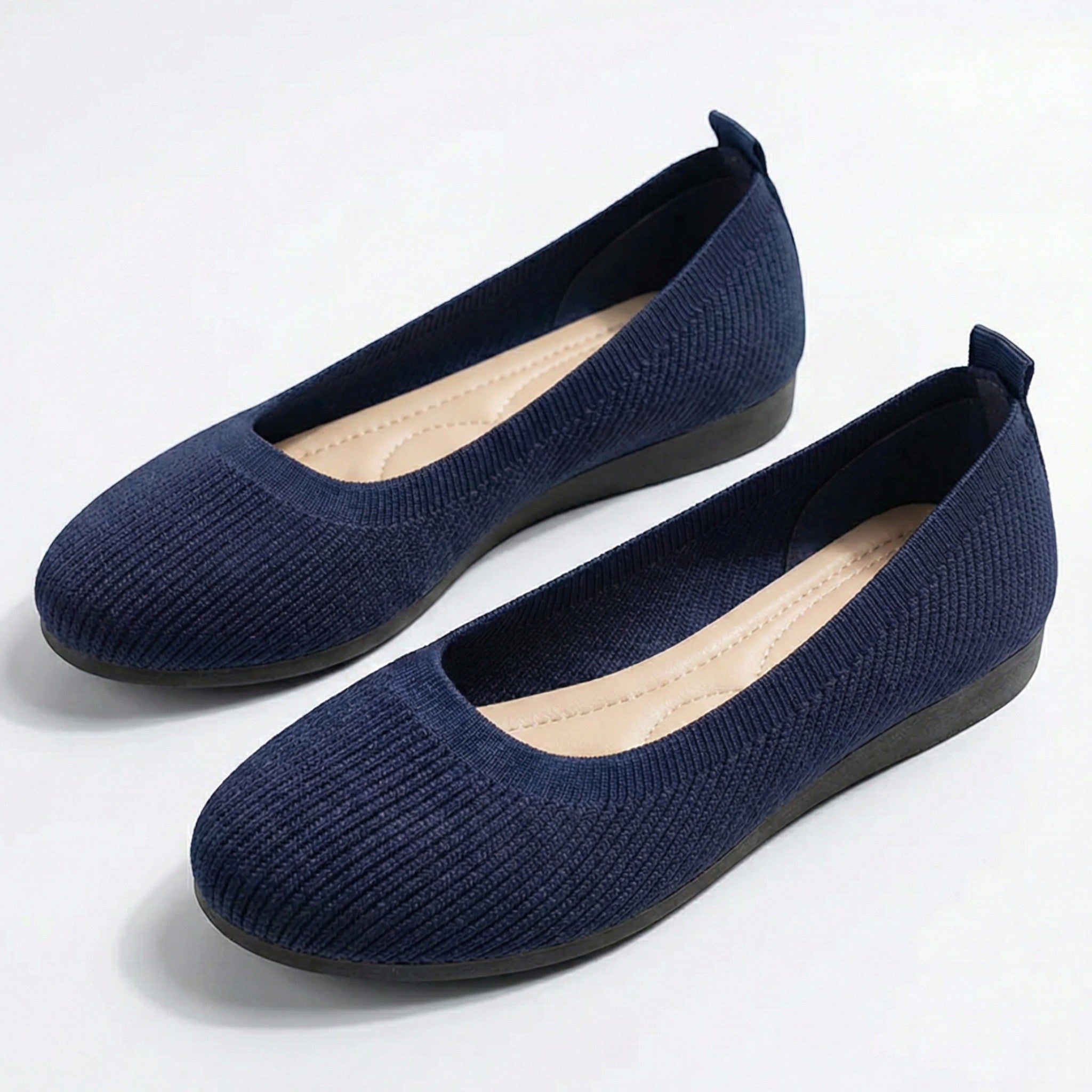 Tessa - Women's Breathable Mesh Ballet Flats - Shoes - Blue - Taylor & Bennett