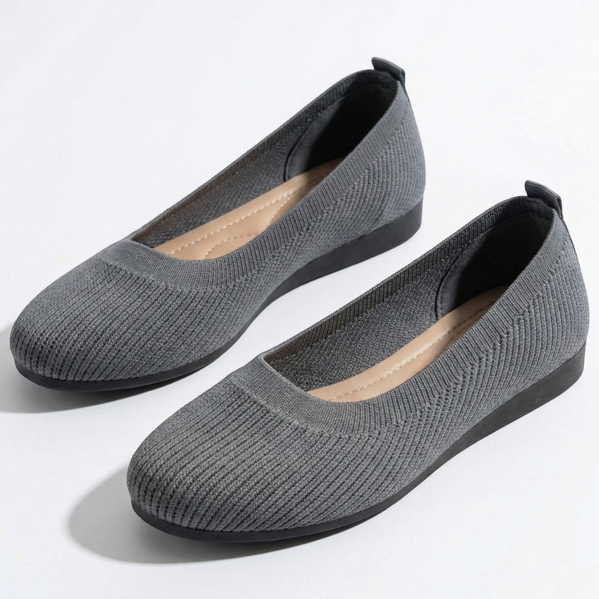 Tessa - Women's Breathable Mesh Ballet Flats - Shoes - Grey - Taylor & Bennett